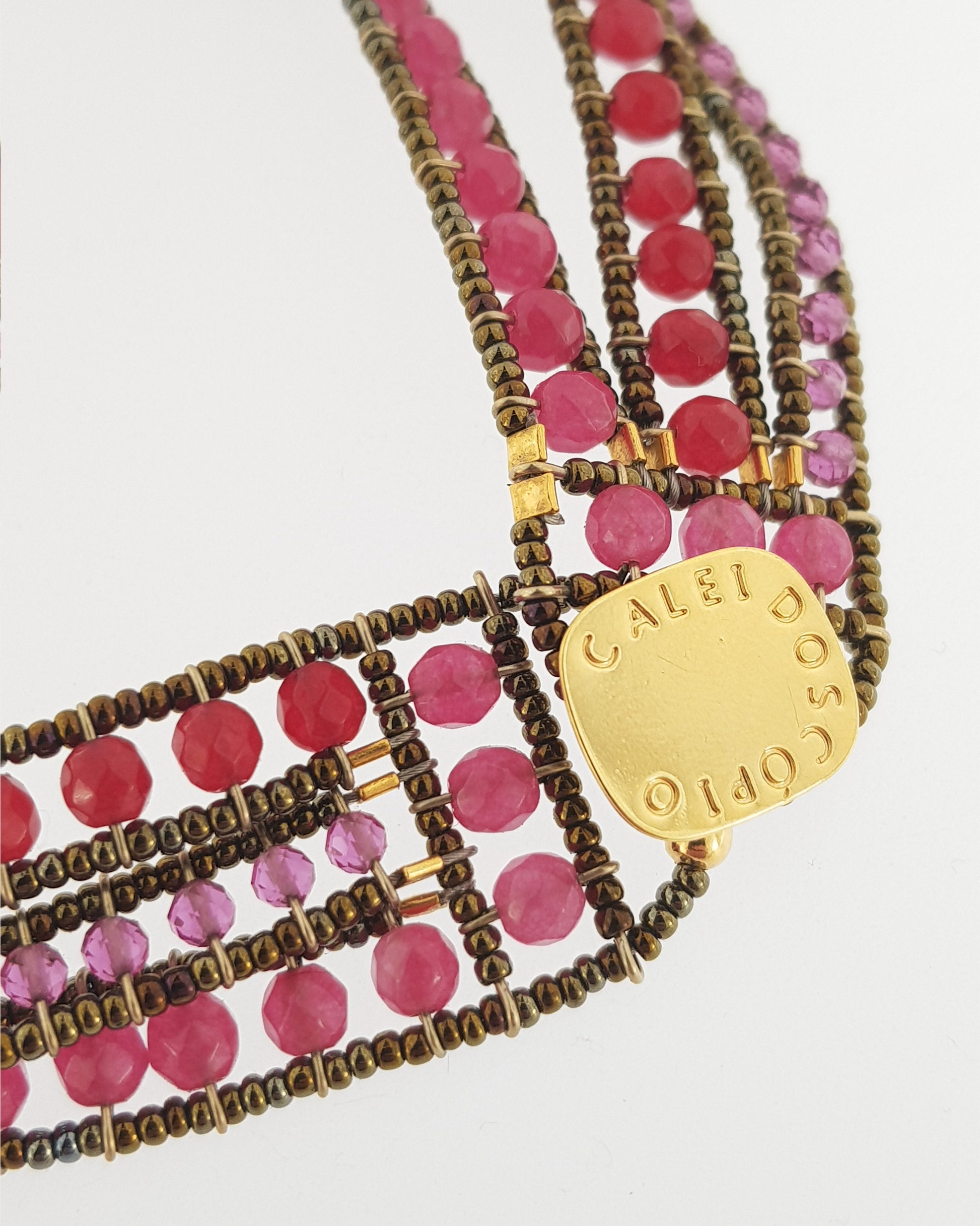 Collar entrelazado Energía Vital cristales