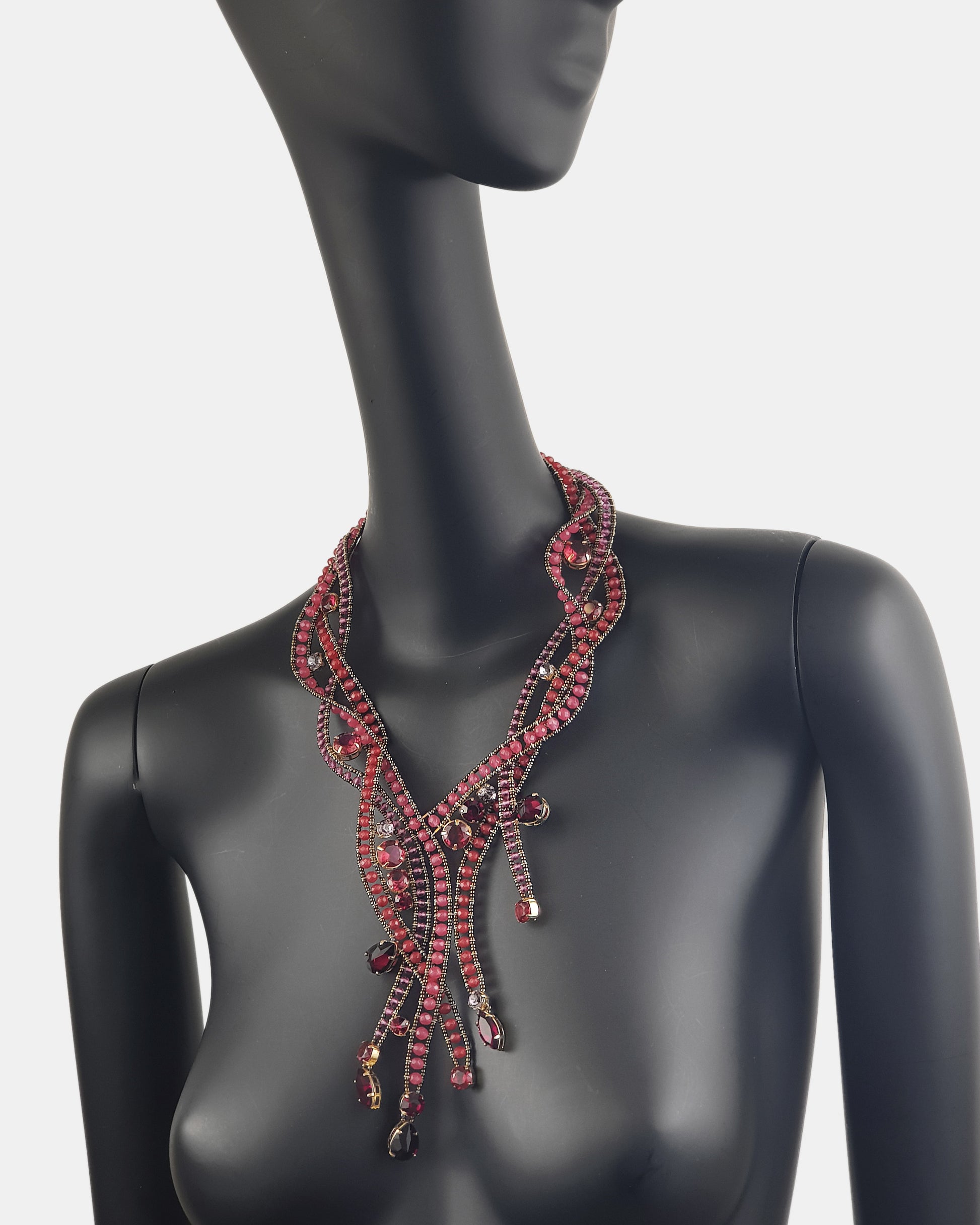 Collar entrelazado Energía Vital cristales