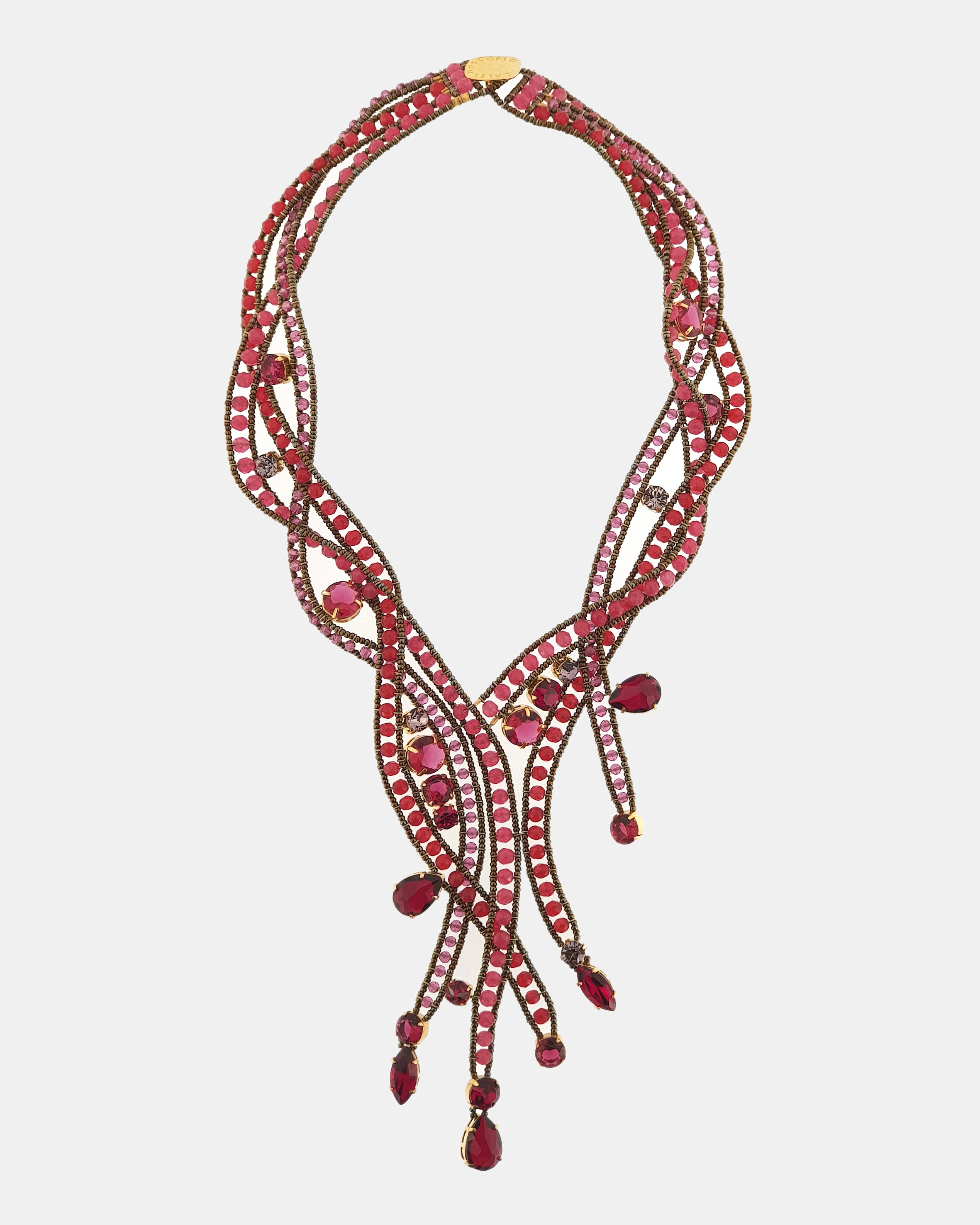 Collar entrelazado Energía Vital cristales