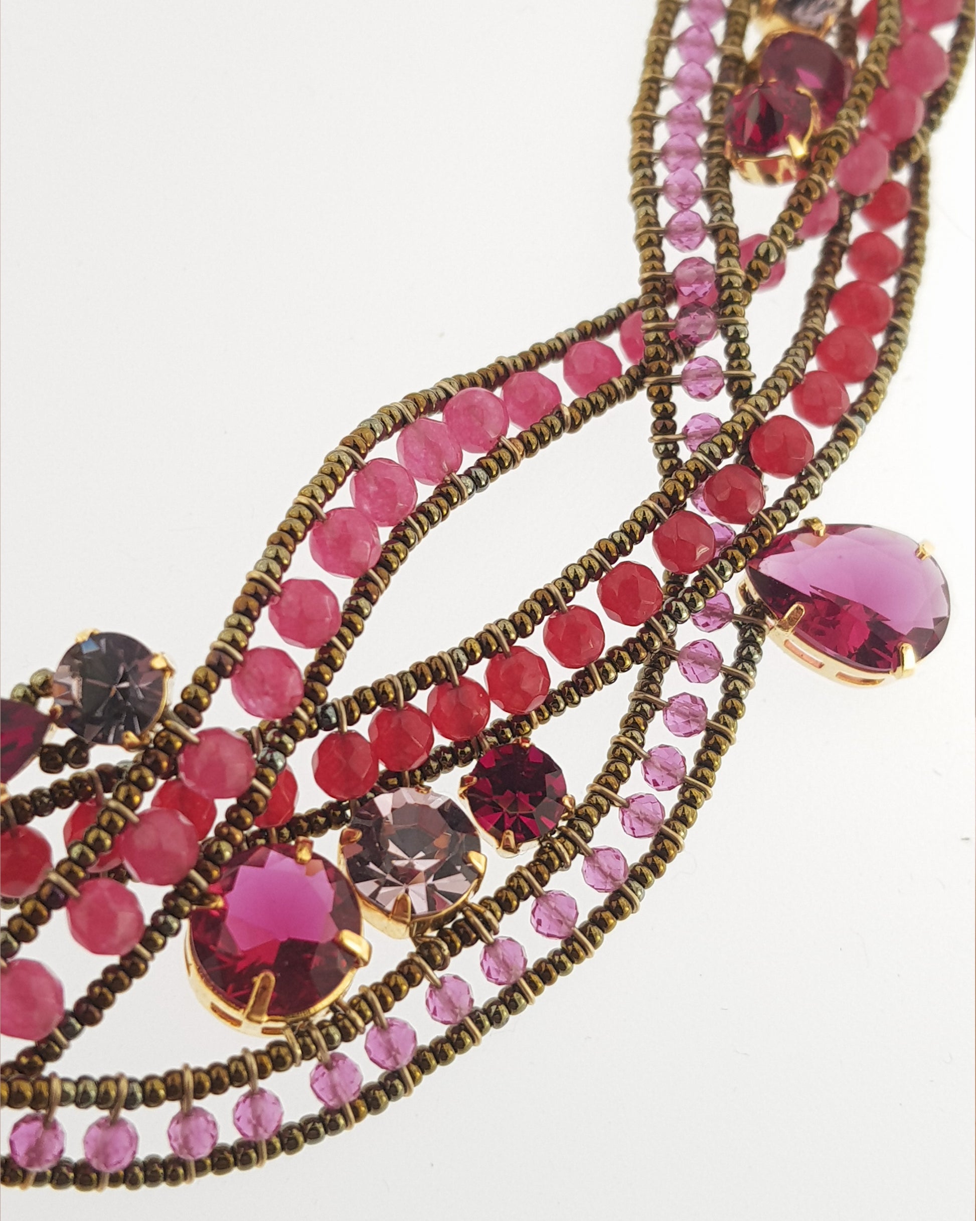 Collar corto Energía Vital cristal rojo