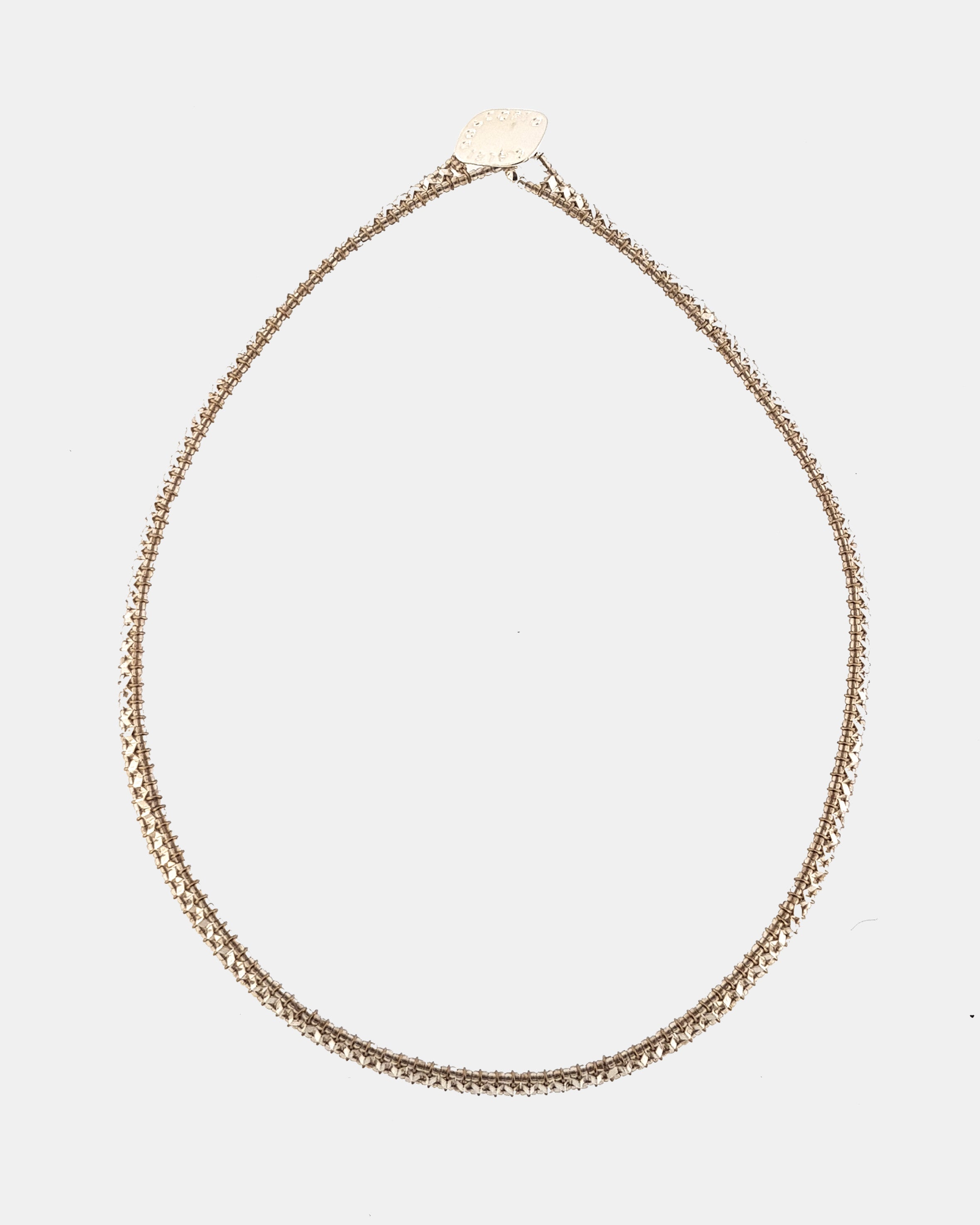 Collar Raíces plateado