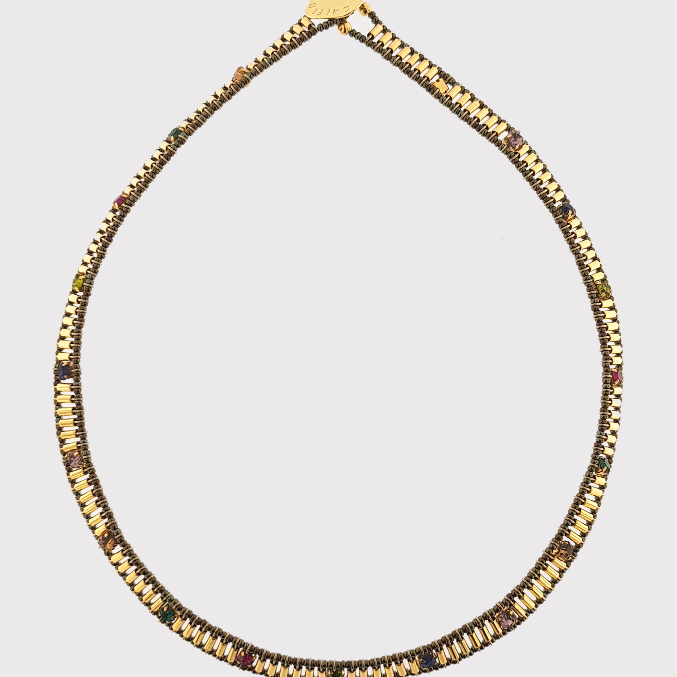 Collar Riviera cristales multicolor