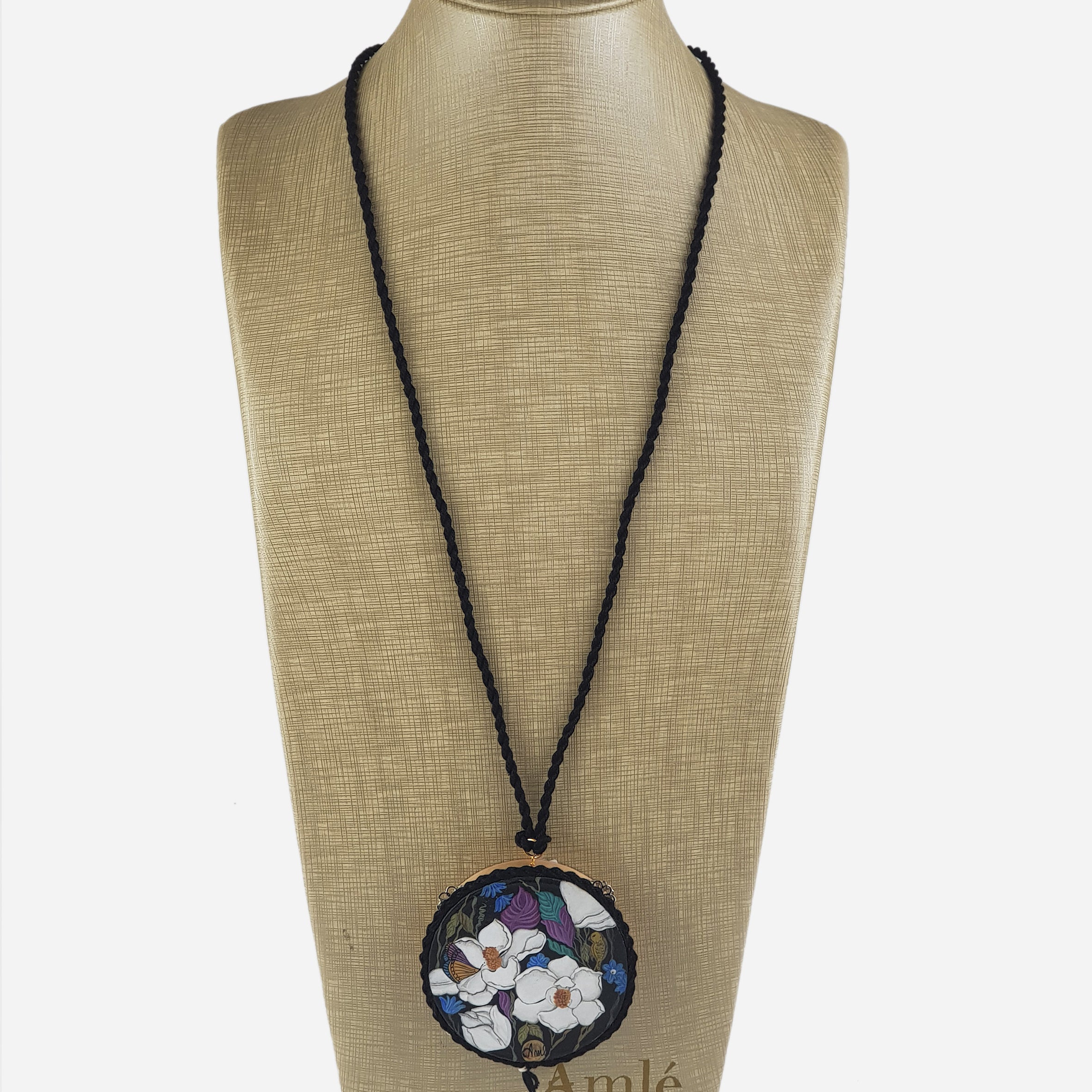 Colgante tamburello flores