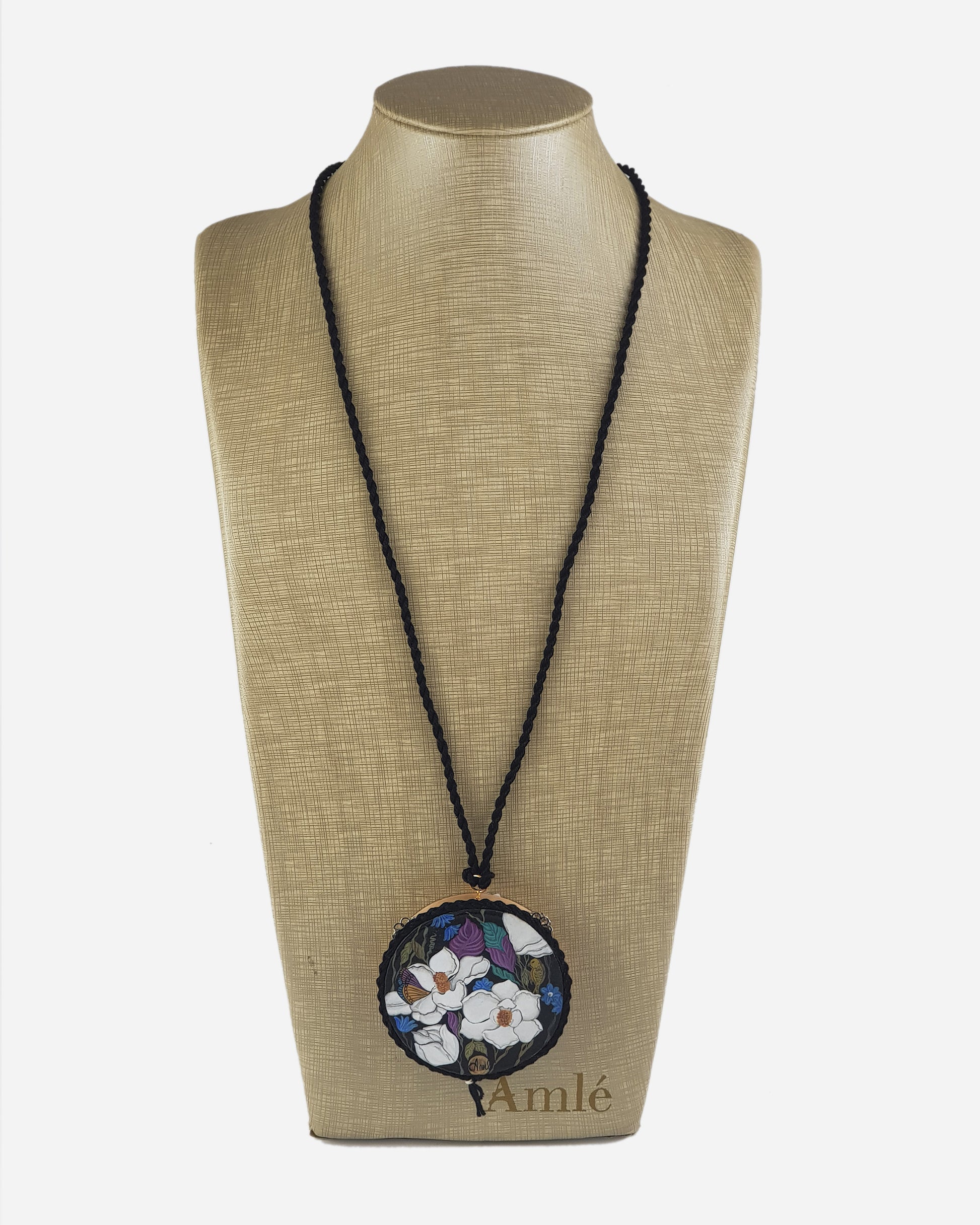 Colgante tamburello flores