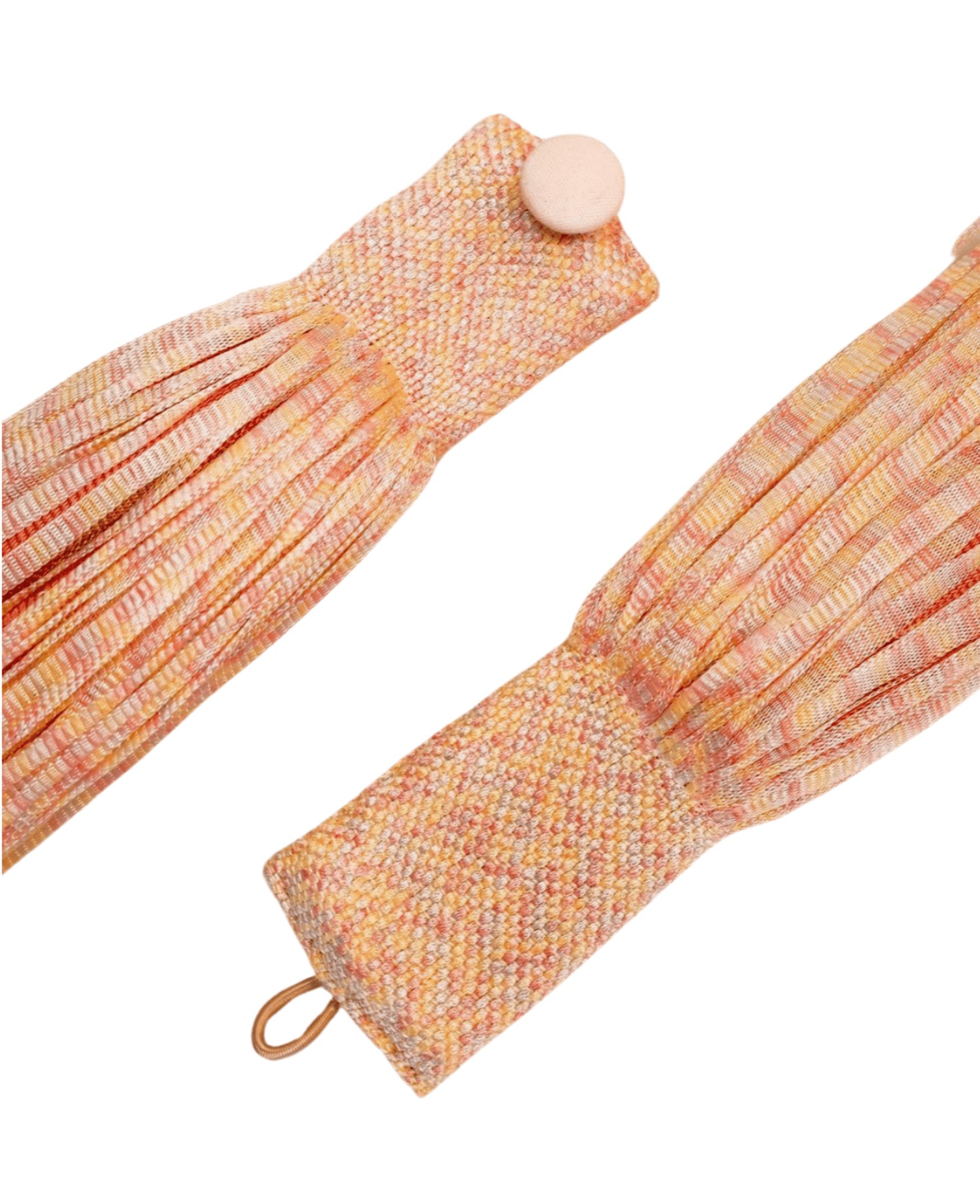 Collar de Seda rosa y beige