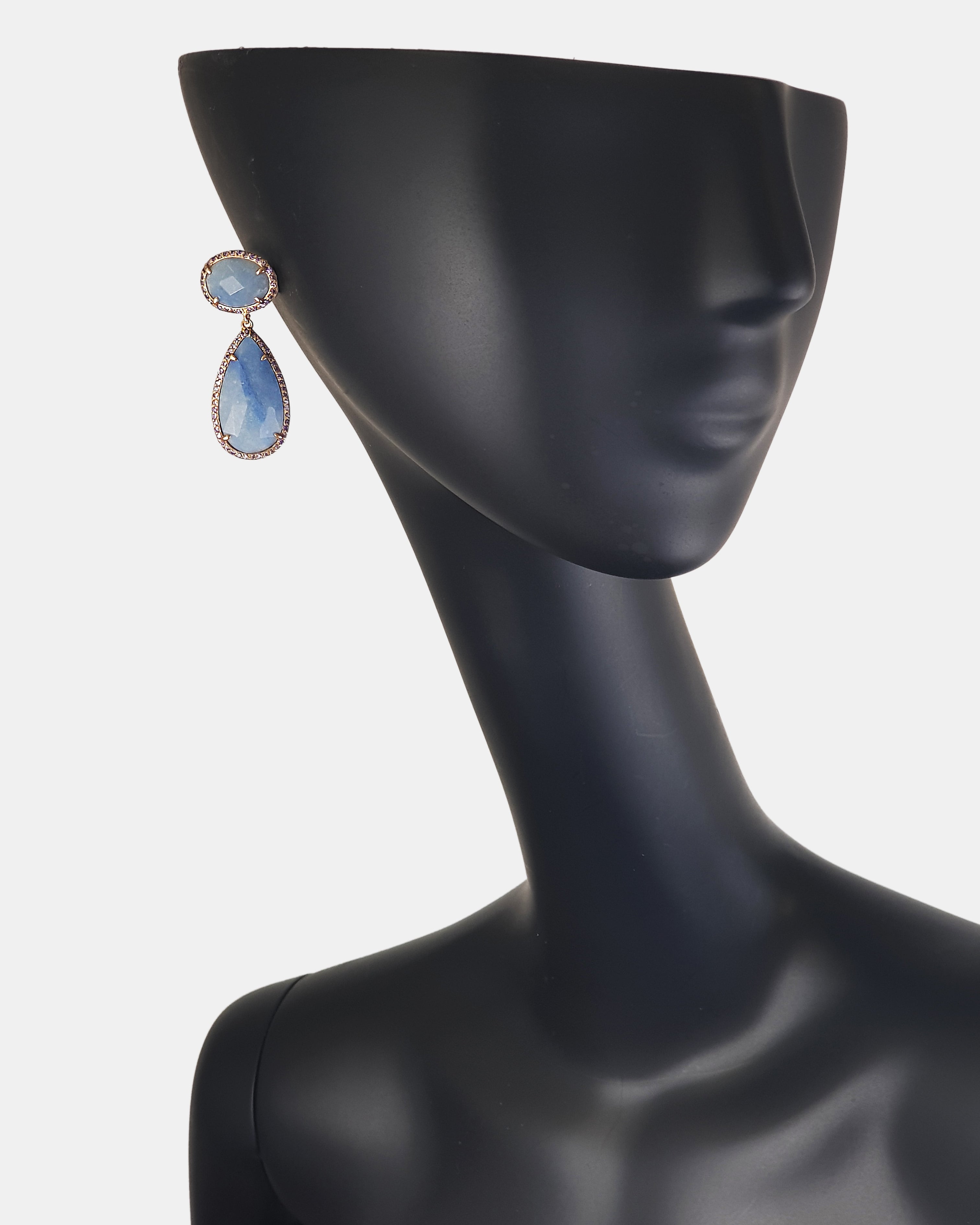 Pendientes plata y circonitas