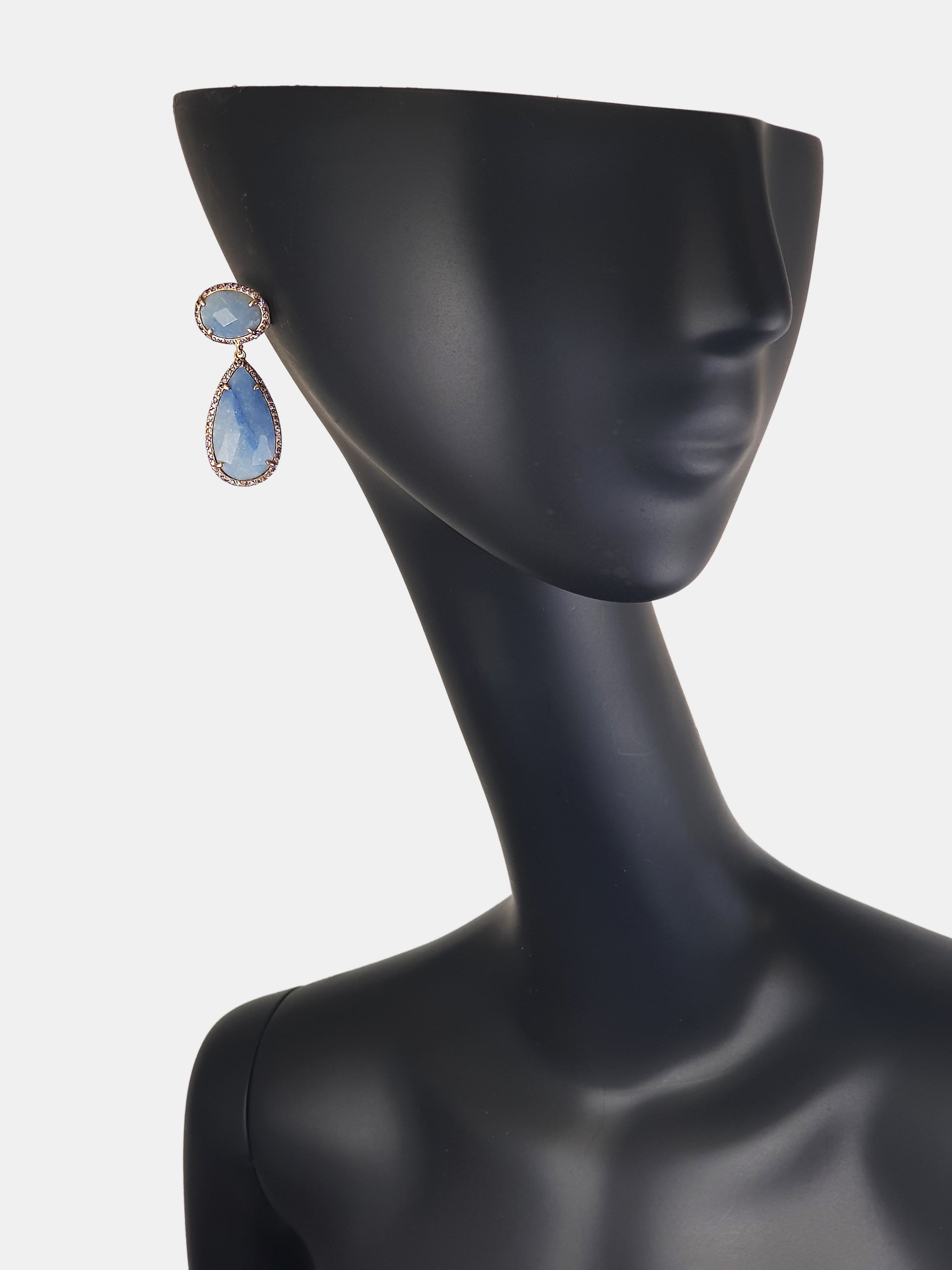 Pendientes plata y circonitas