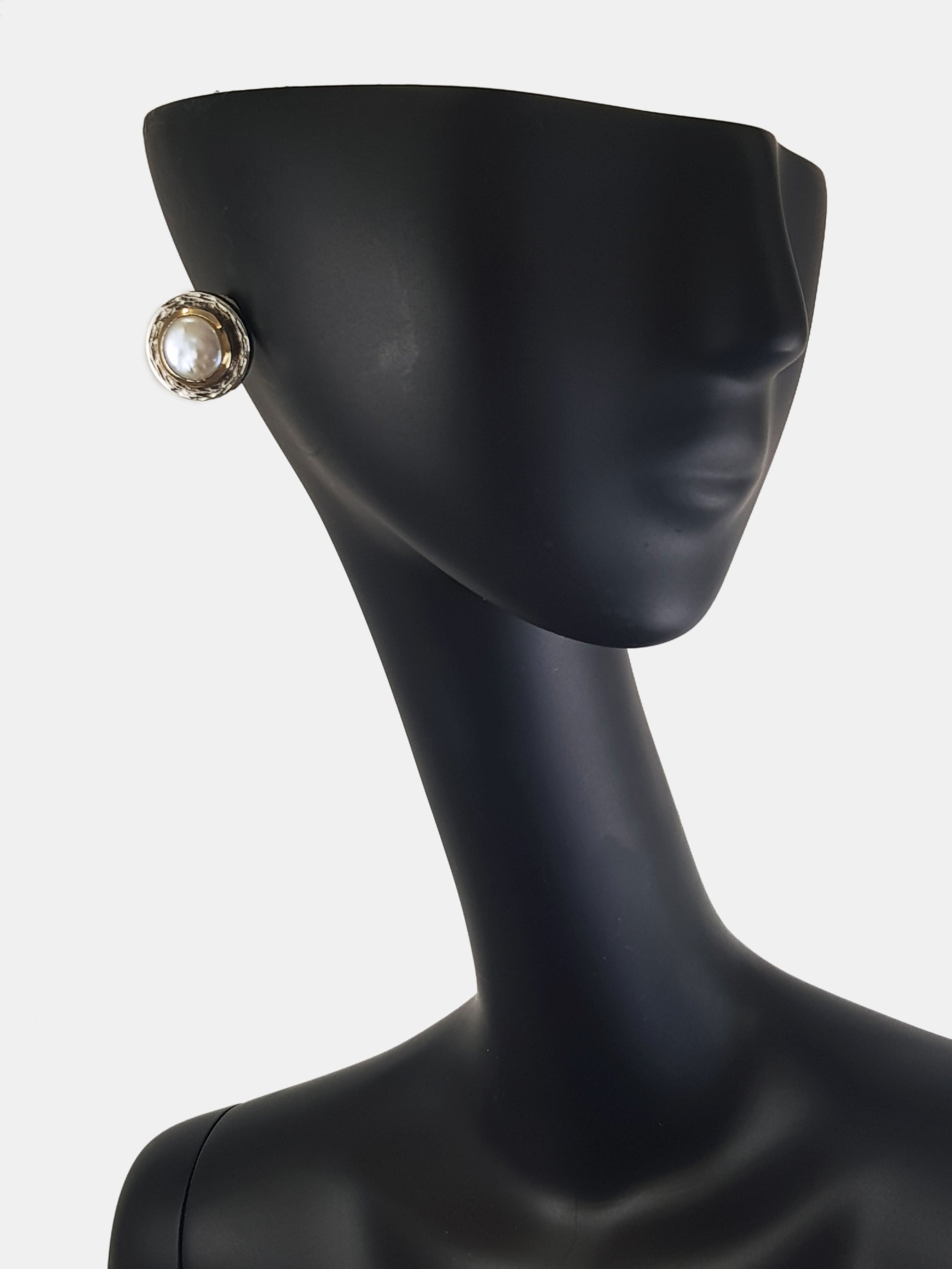 Pendiente plata y perla