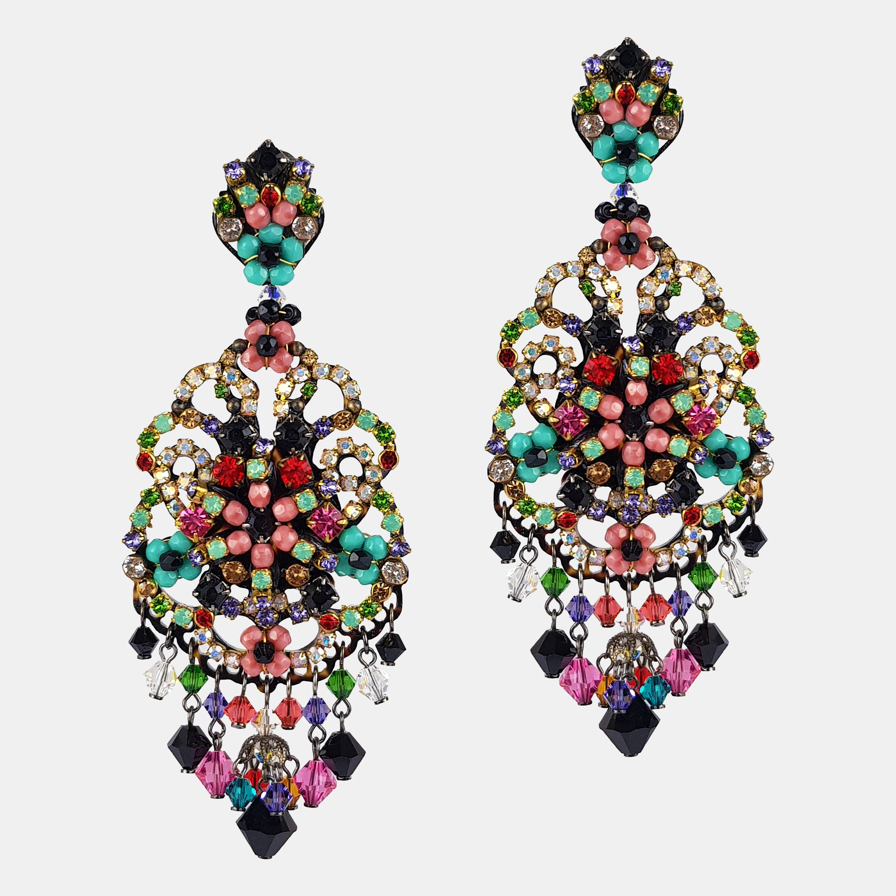 Galilea Swarovski multicolor earrings 