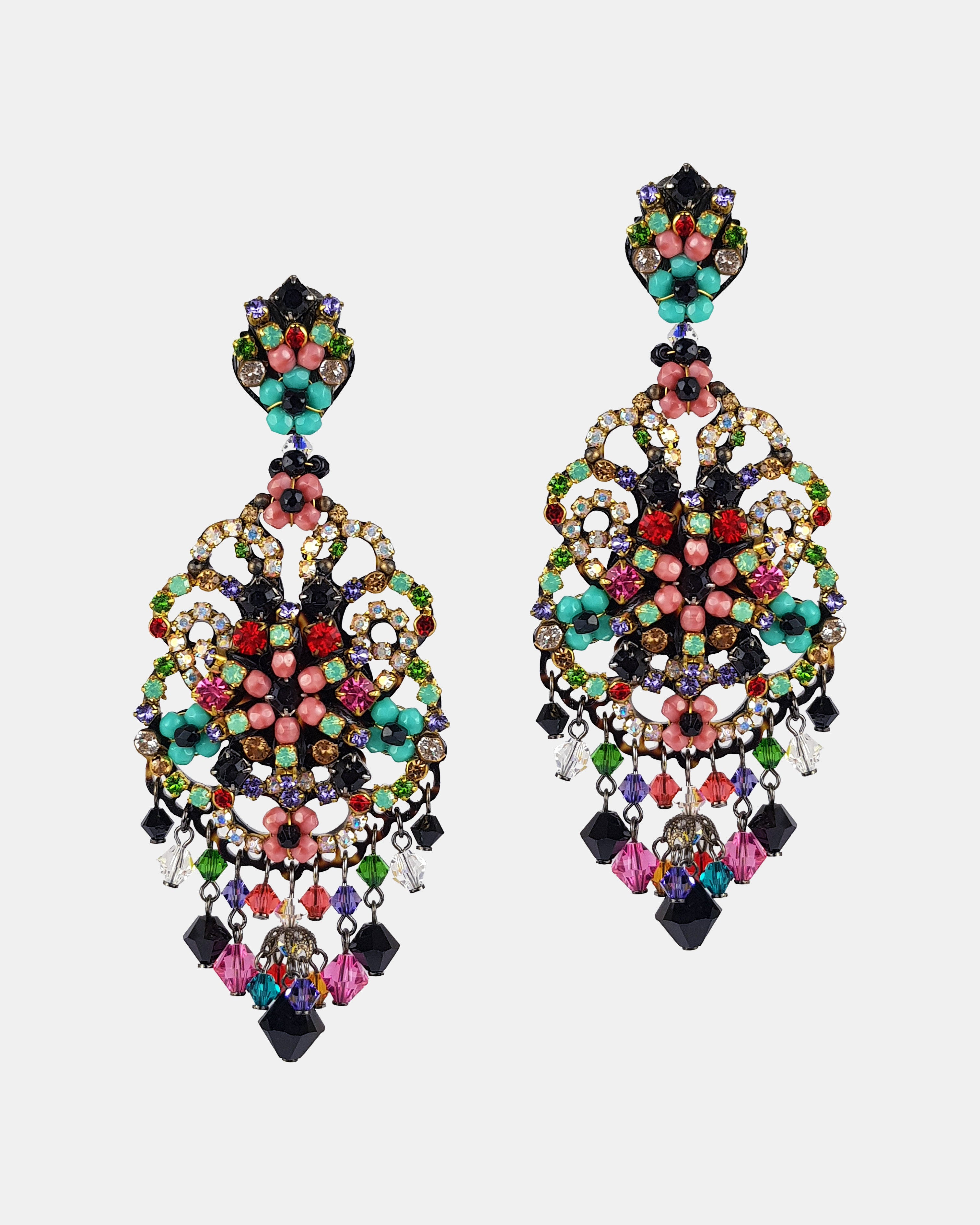 Galilea Swarovski multicolor earrings 