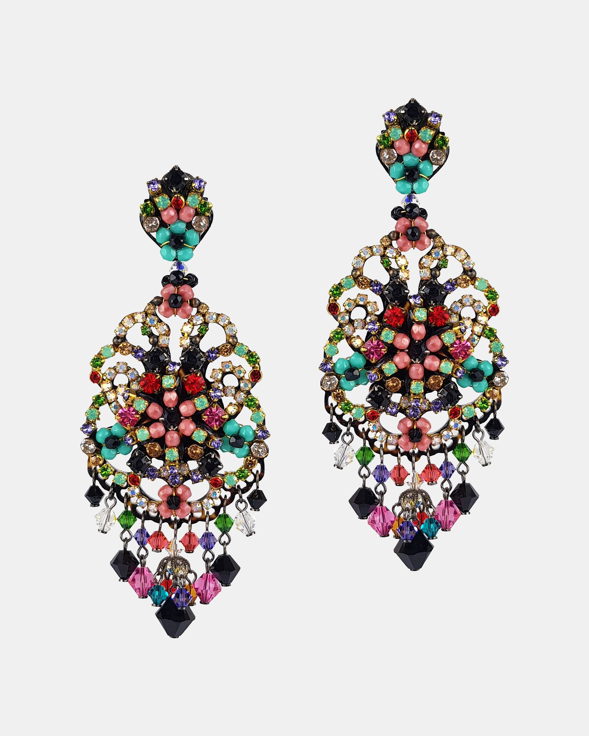 Galilea Swarovski multicolor earrings 