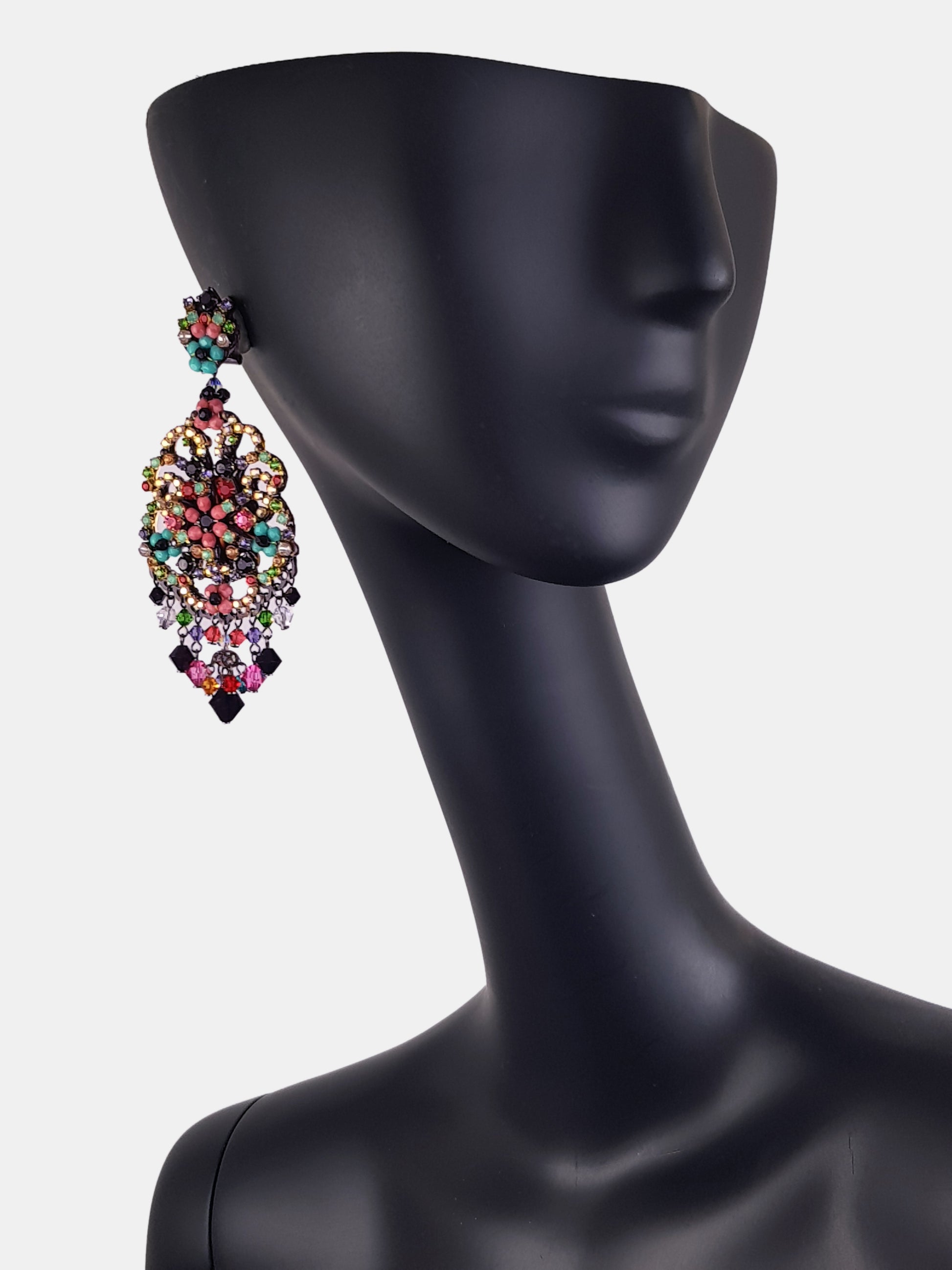 Galilea Swarovski multicolor earrings 
