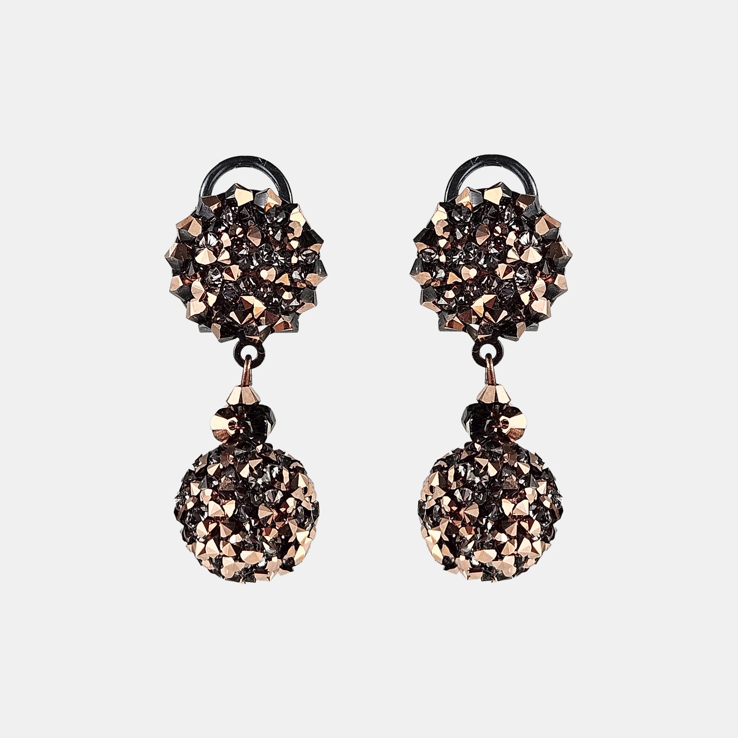 Swarovski Rosé Sphere Earrings 