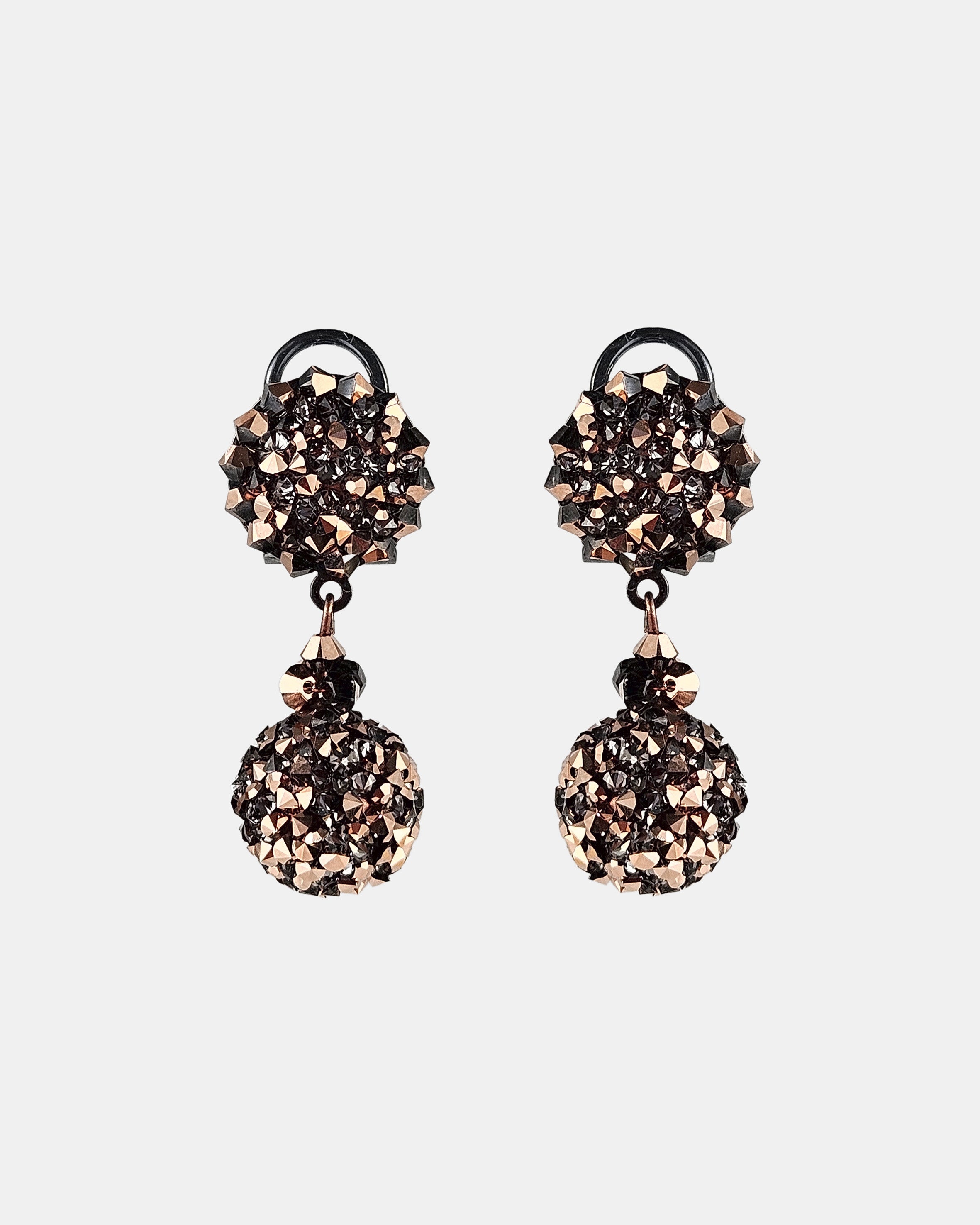 Swarovski Rosé Sphere Earrings 