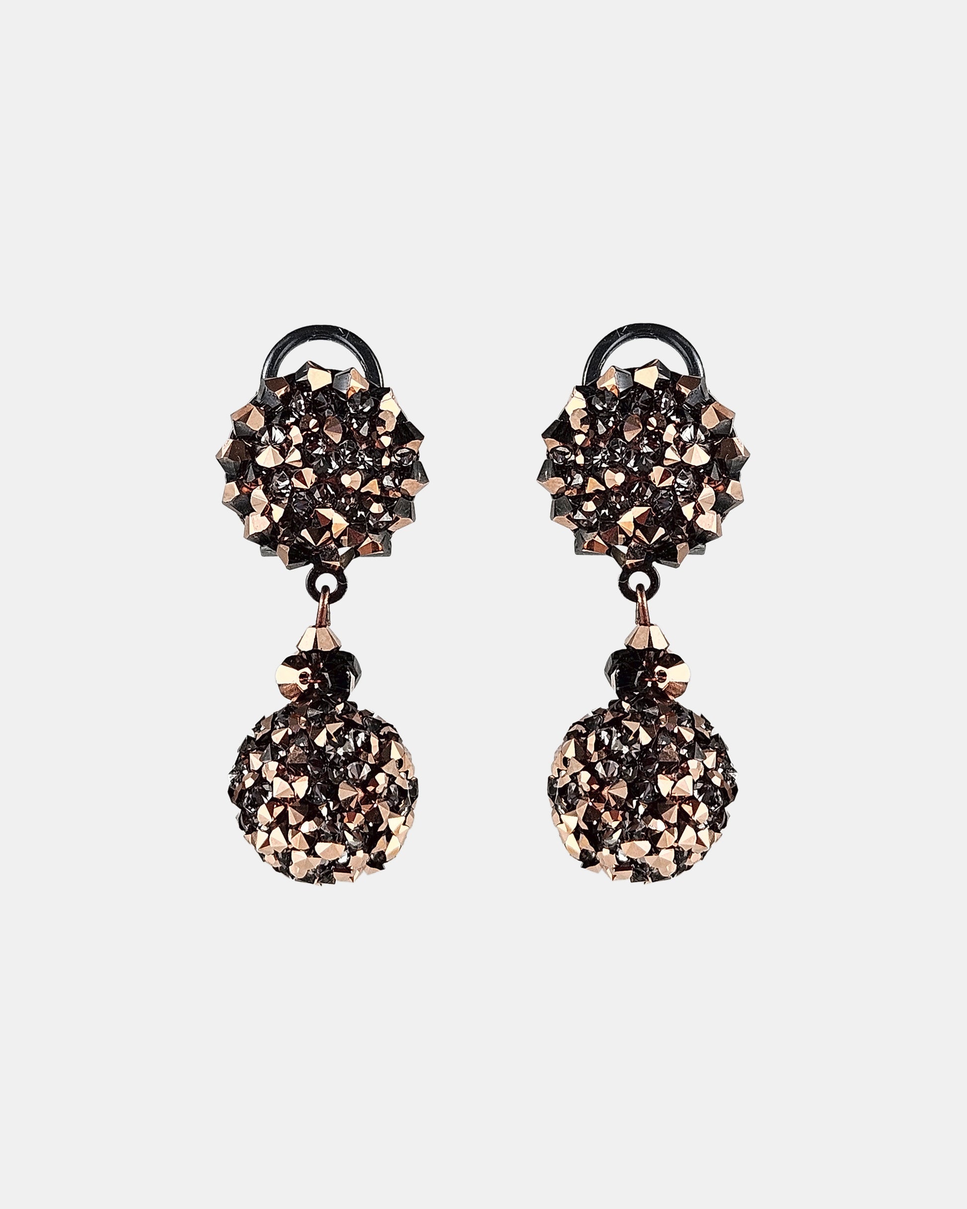 Swarovski Rosé Sphere Earrings 