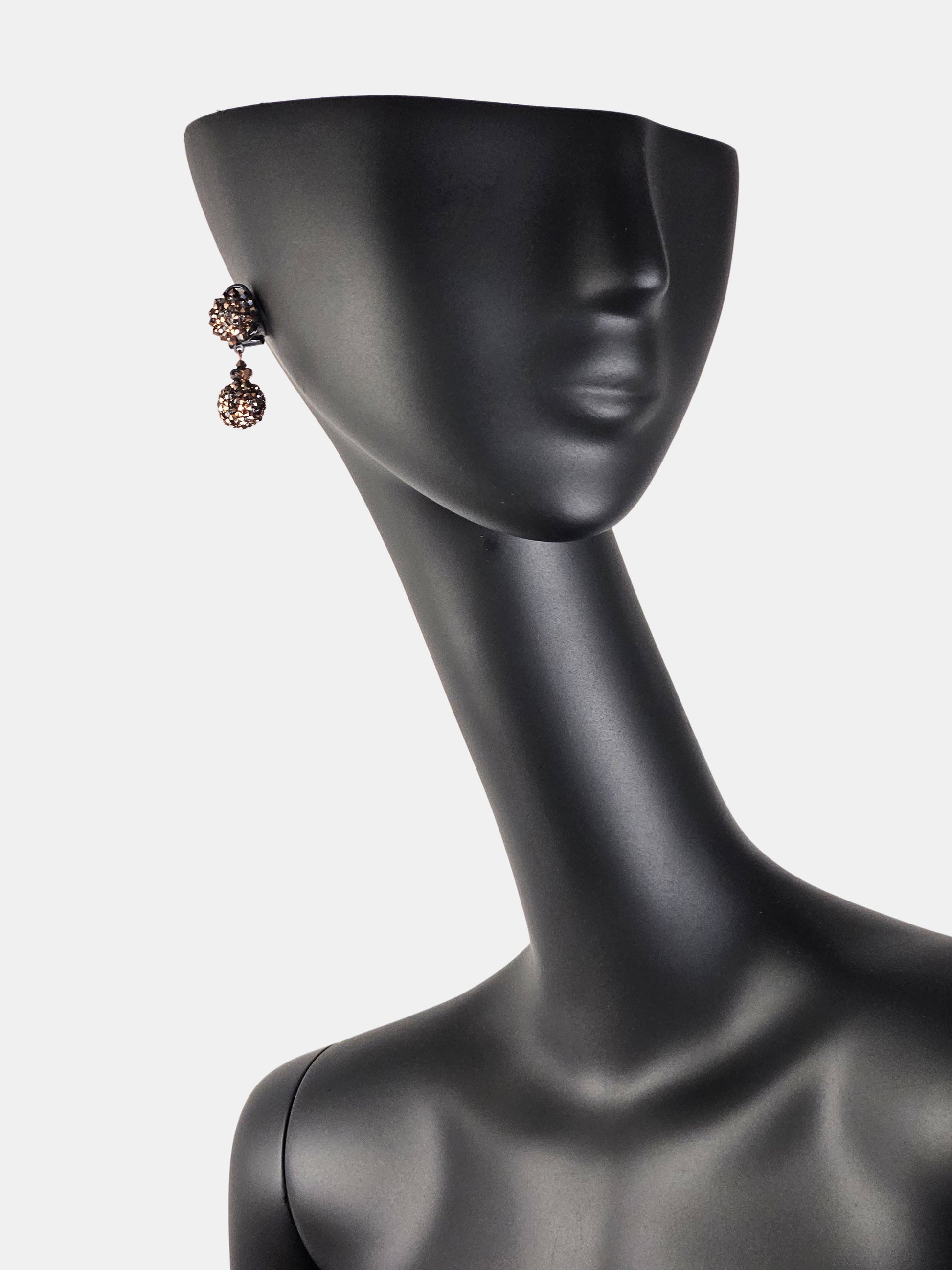 Swarovski Rosé Sphere Earrings 