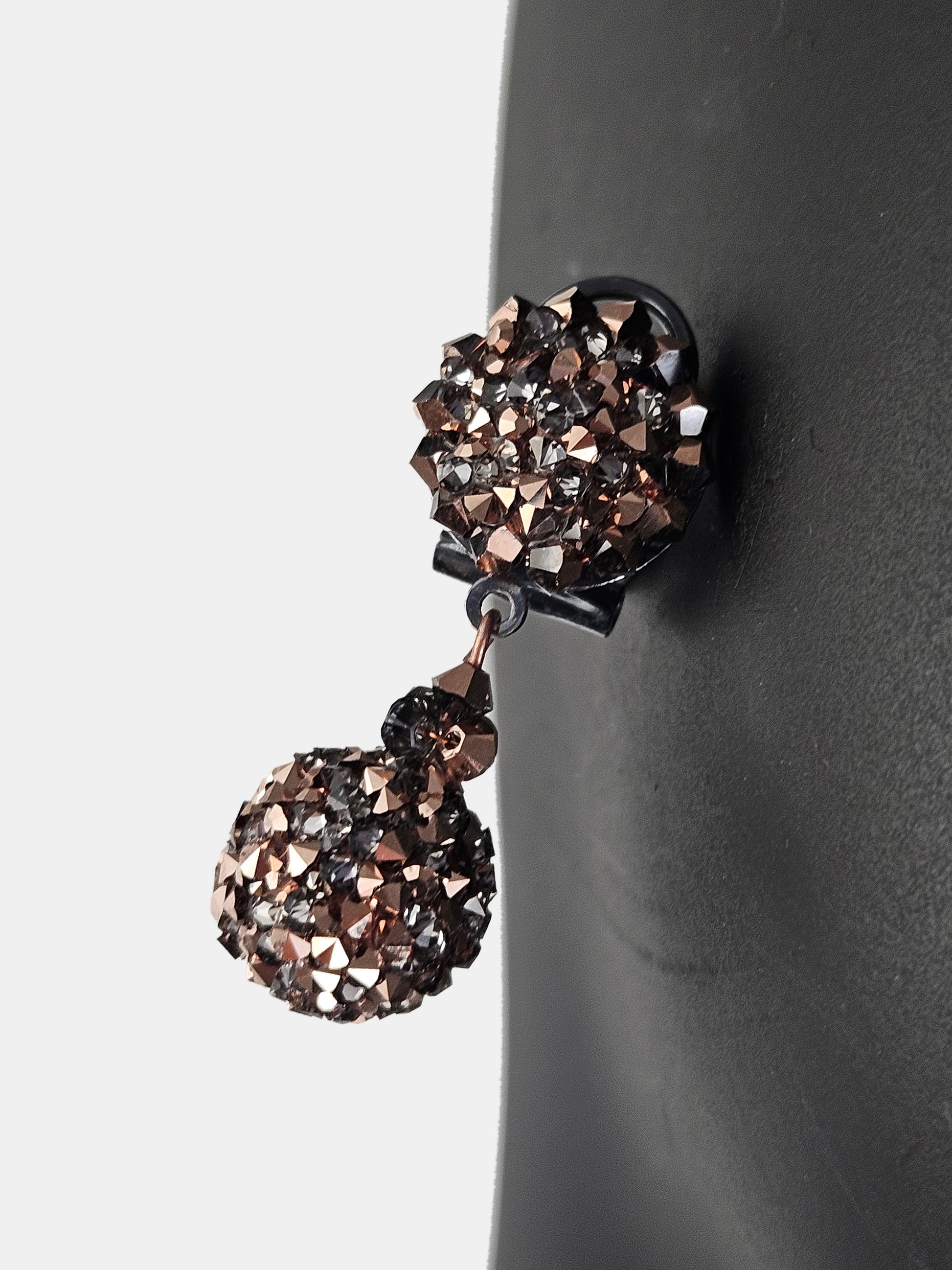 Swarovski Rosé Sphere Earrings 