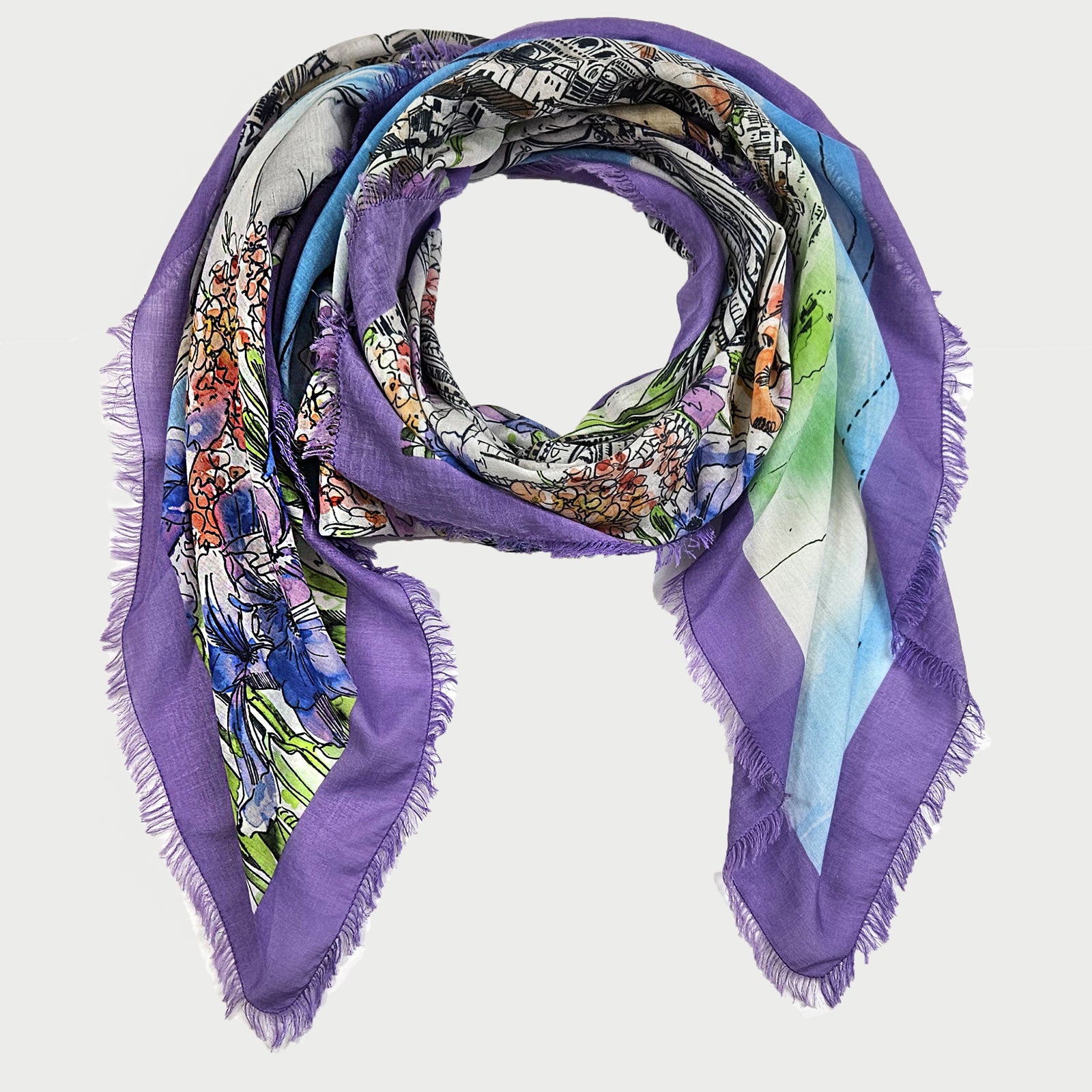 Pañuelo Firenze Faliero Sarti morado