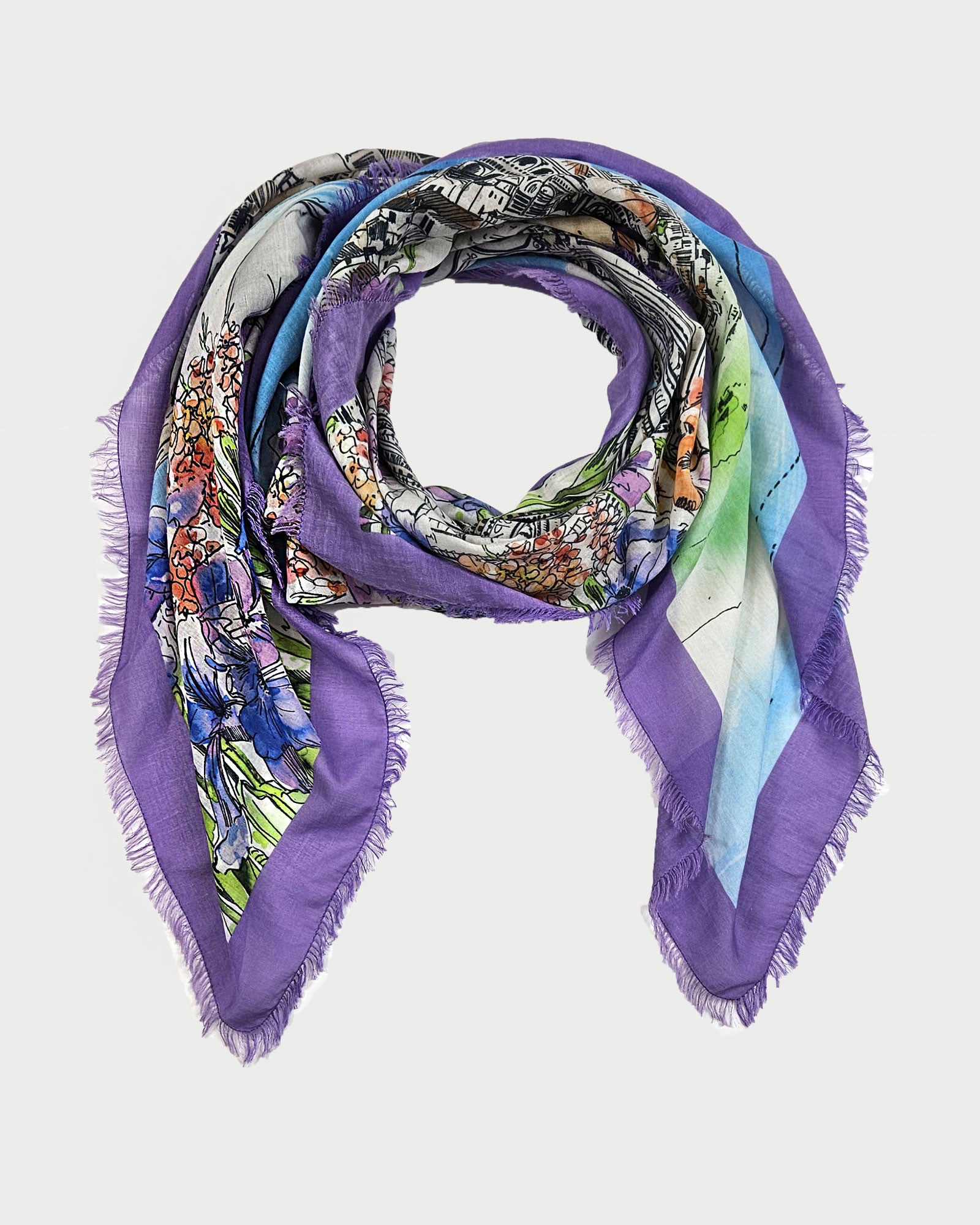 Pañuelo Firenze Faliero Sarti morado