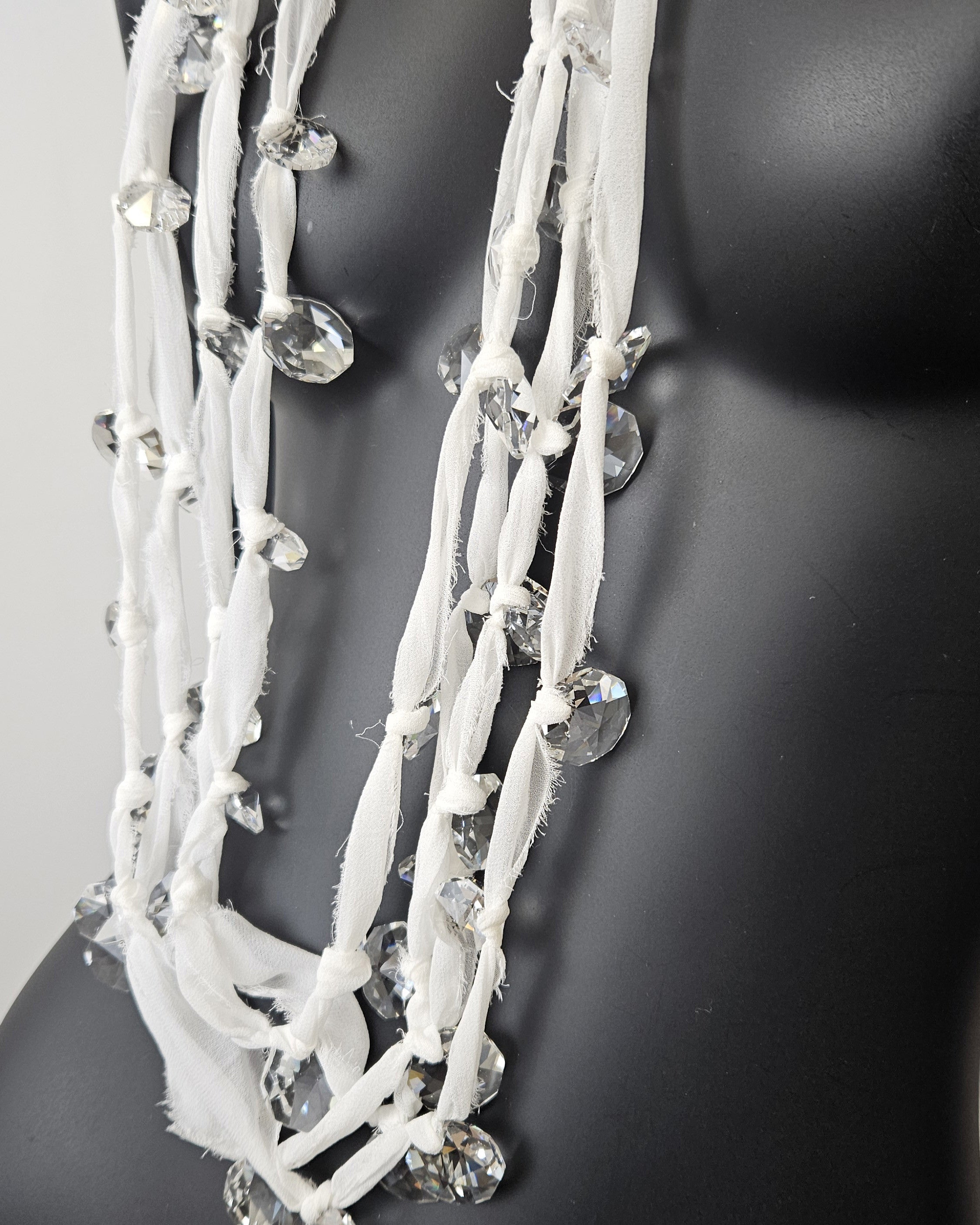 Collar largo Fabric cristal