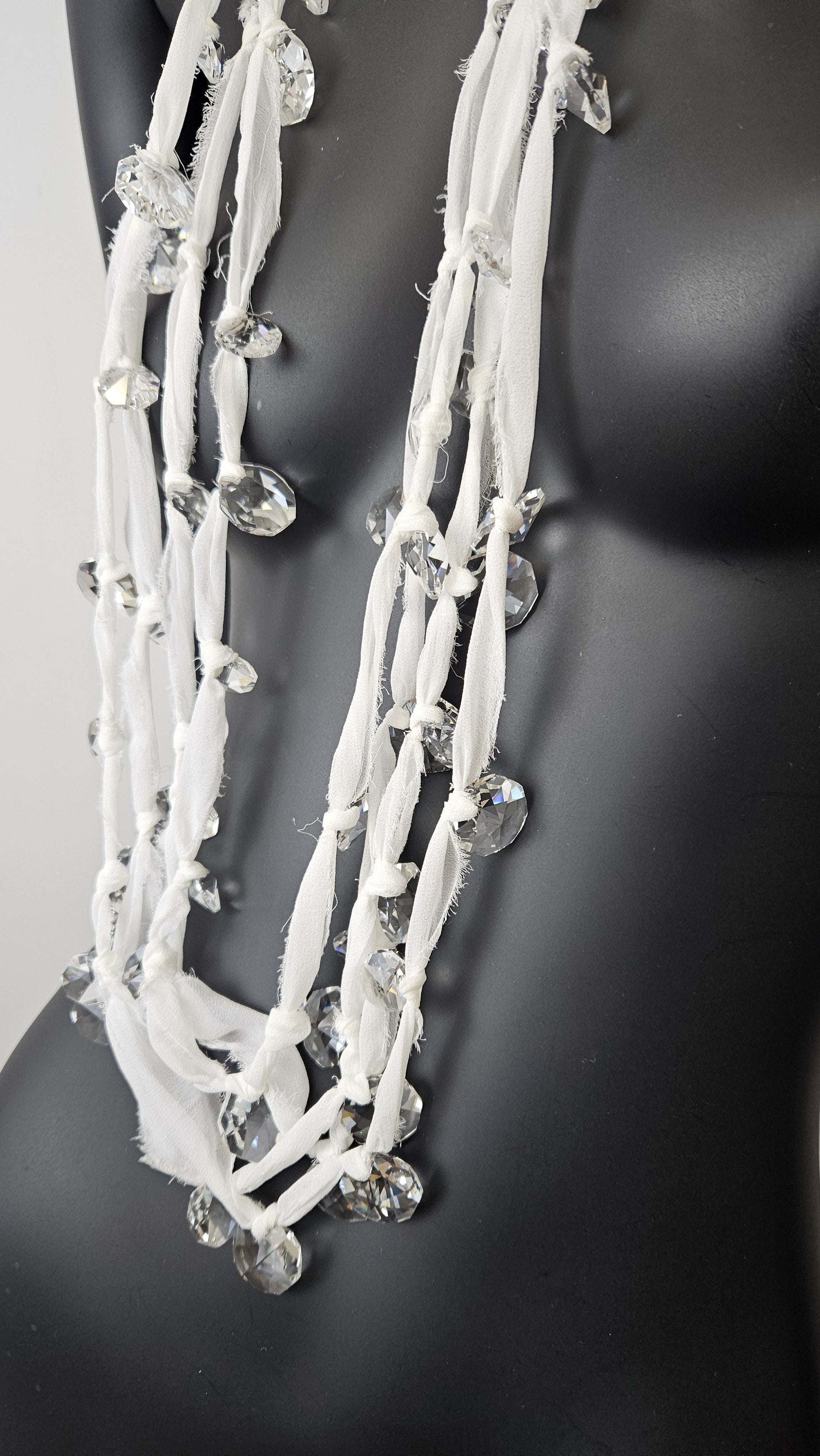 Collar largo Fabric cristal