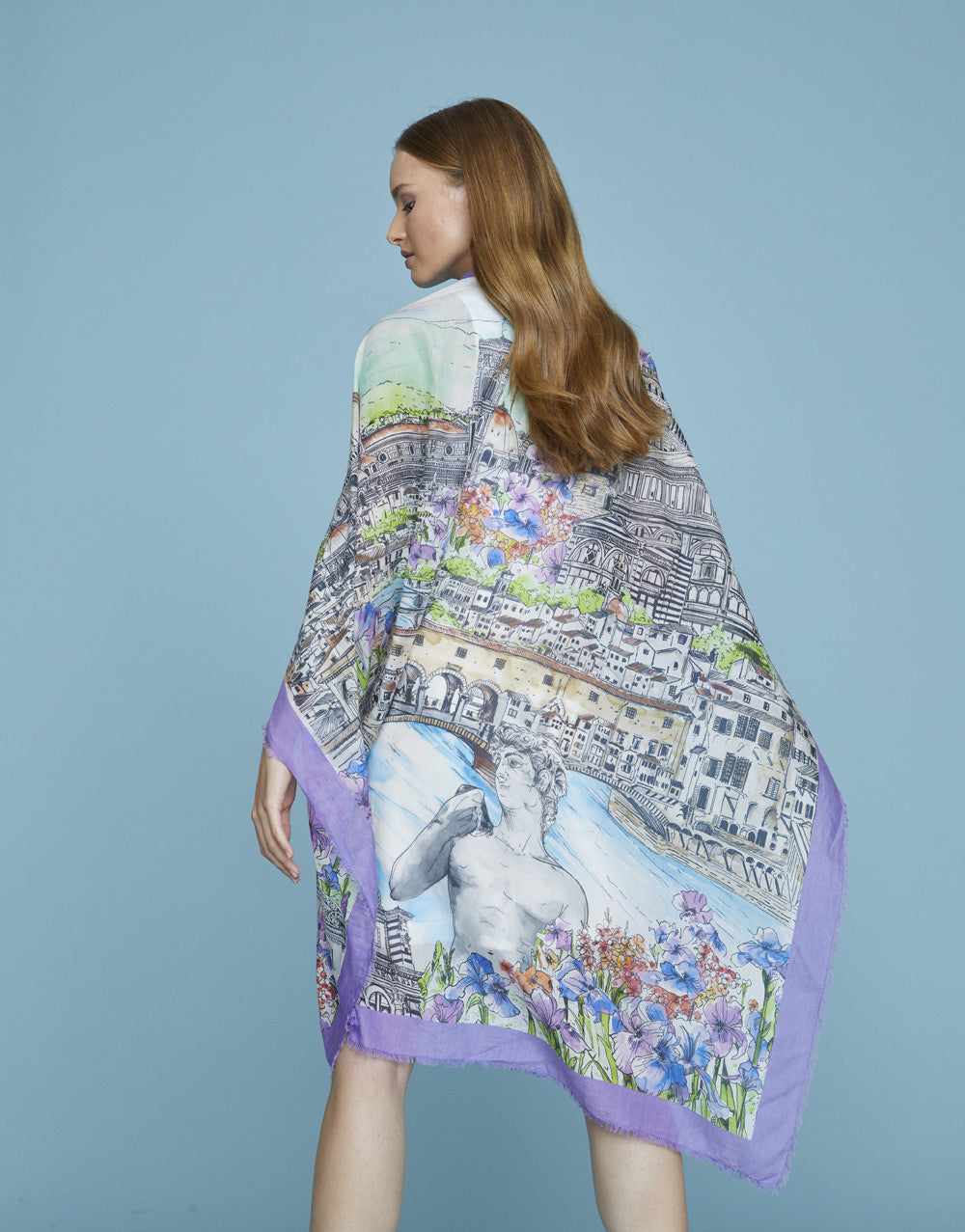 Pañuelo Firenze Faliero Sarti morado