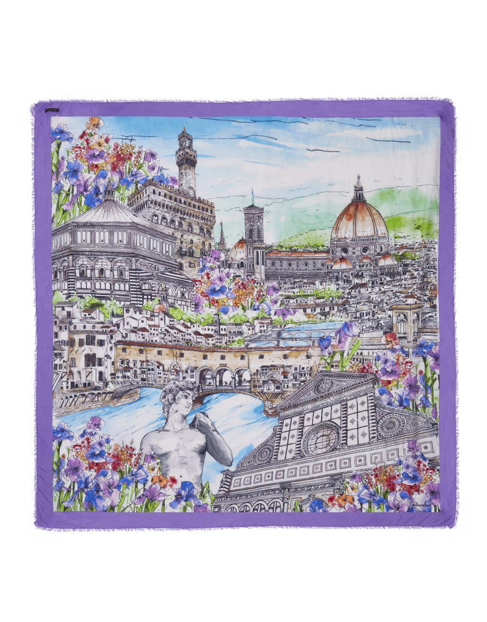 Pañuelo Firenze Faliero Sarti morado