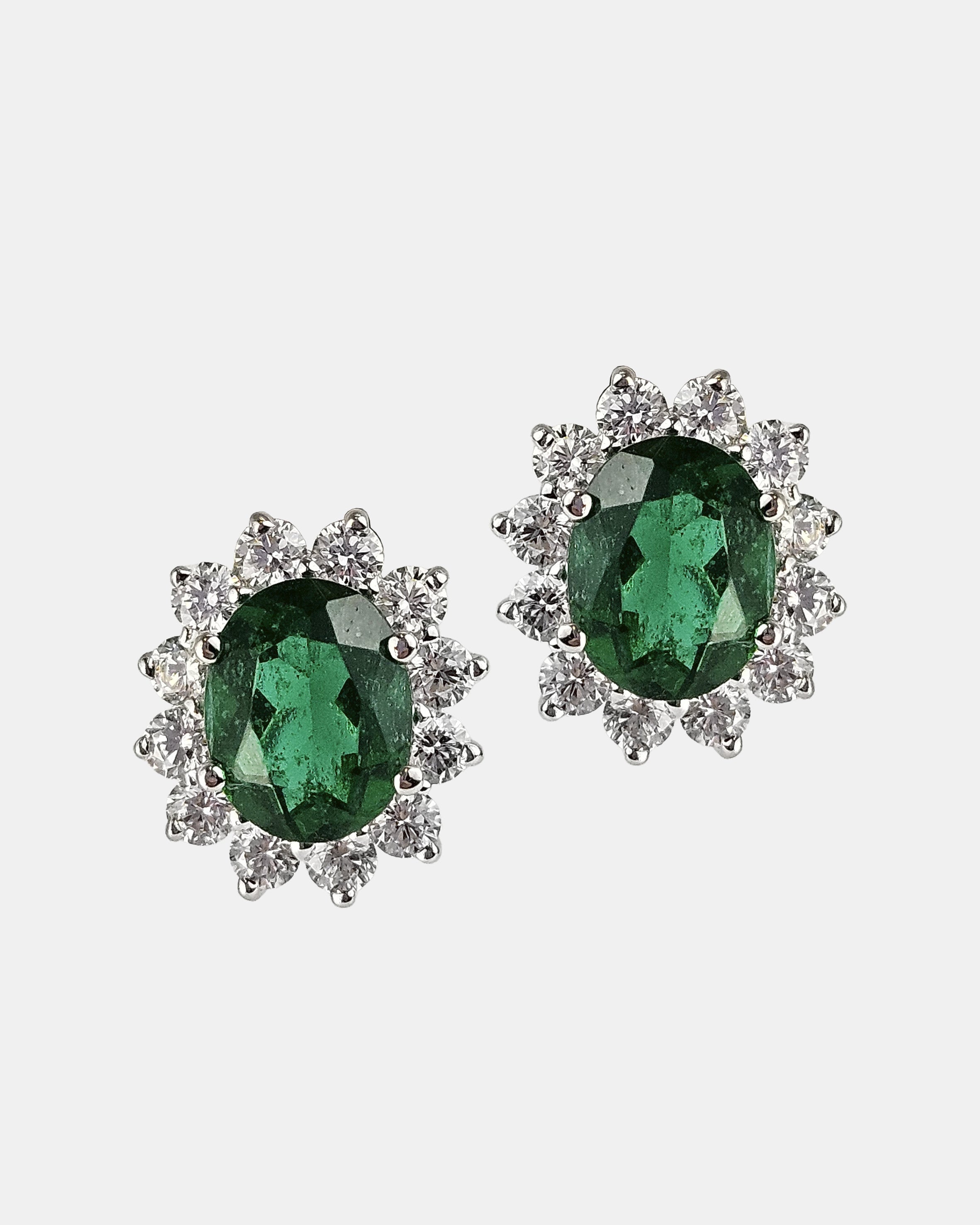 Pendientes Lady verde esmeralda