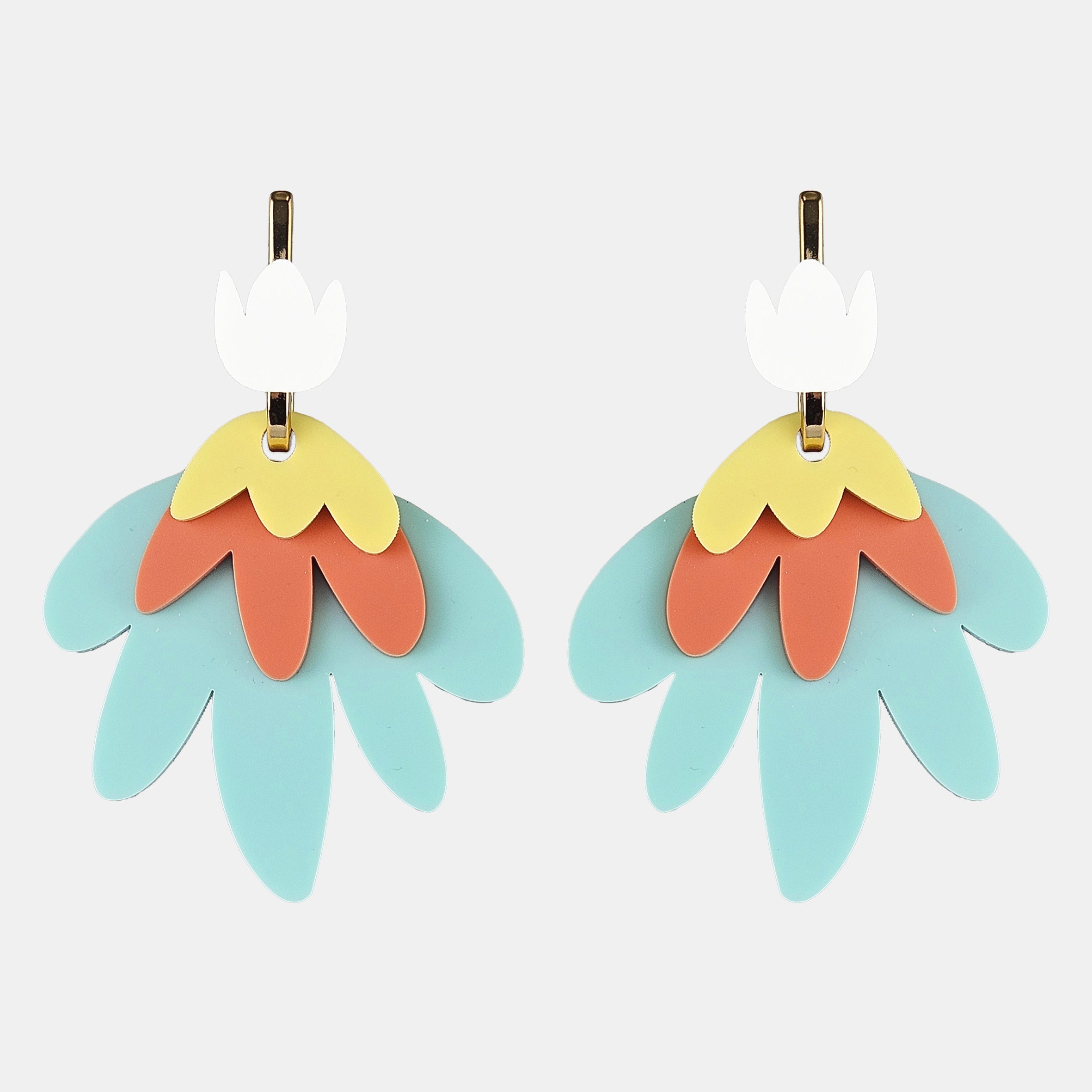 Pendientes maxi Tulipán Pastel
