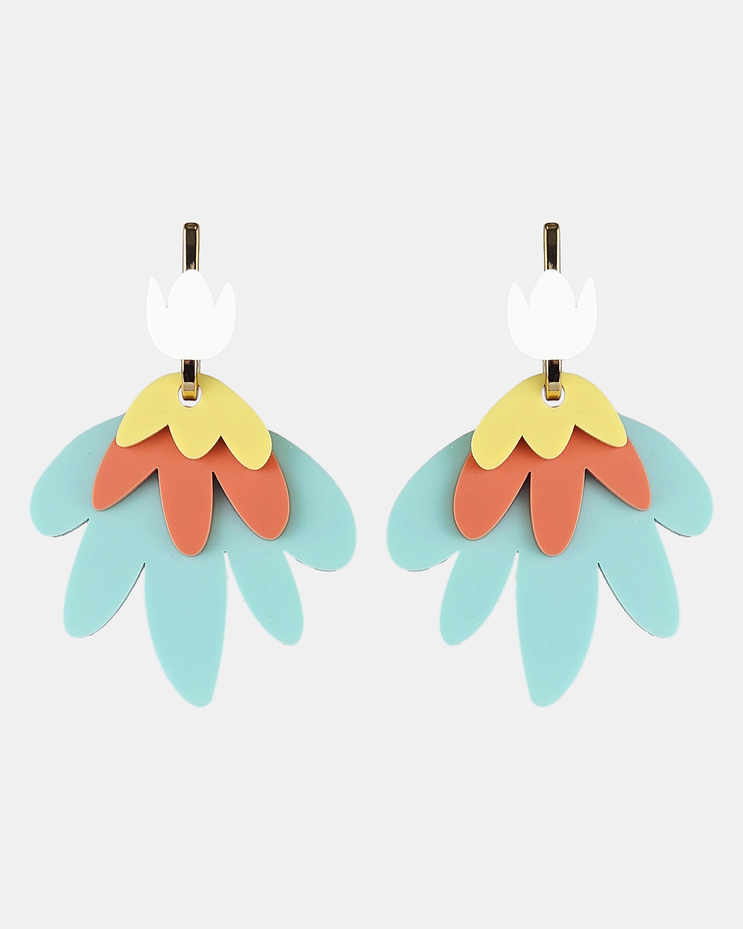 Pendientes maxi Tulipán Pastel