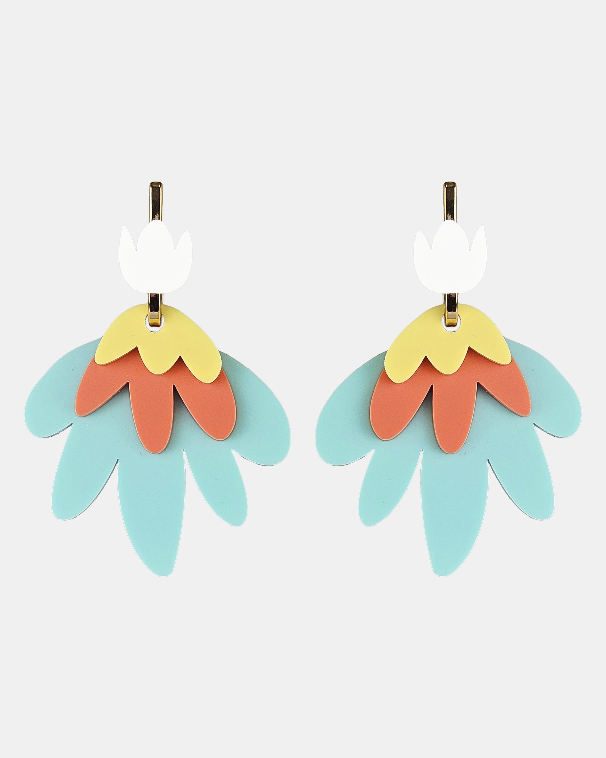 Pendientes maxi Tulipán Pastel