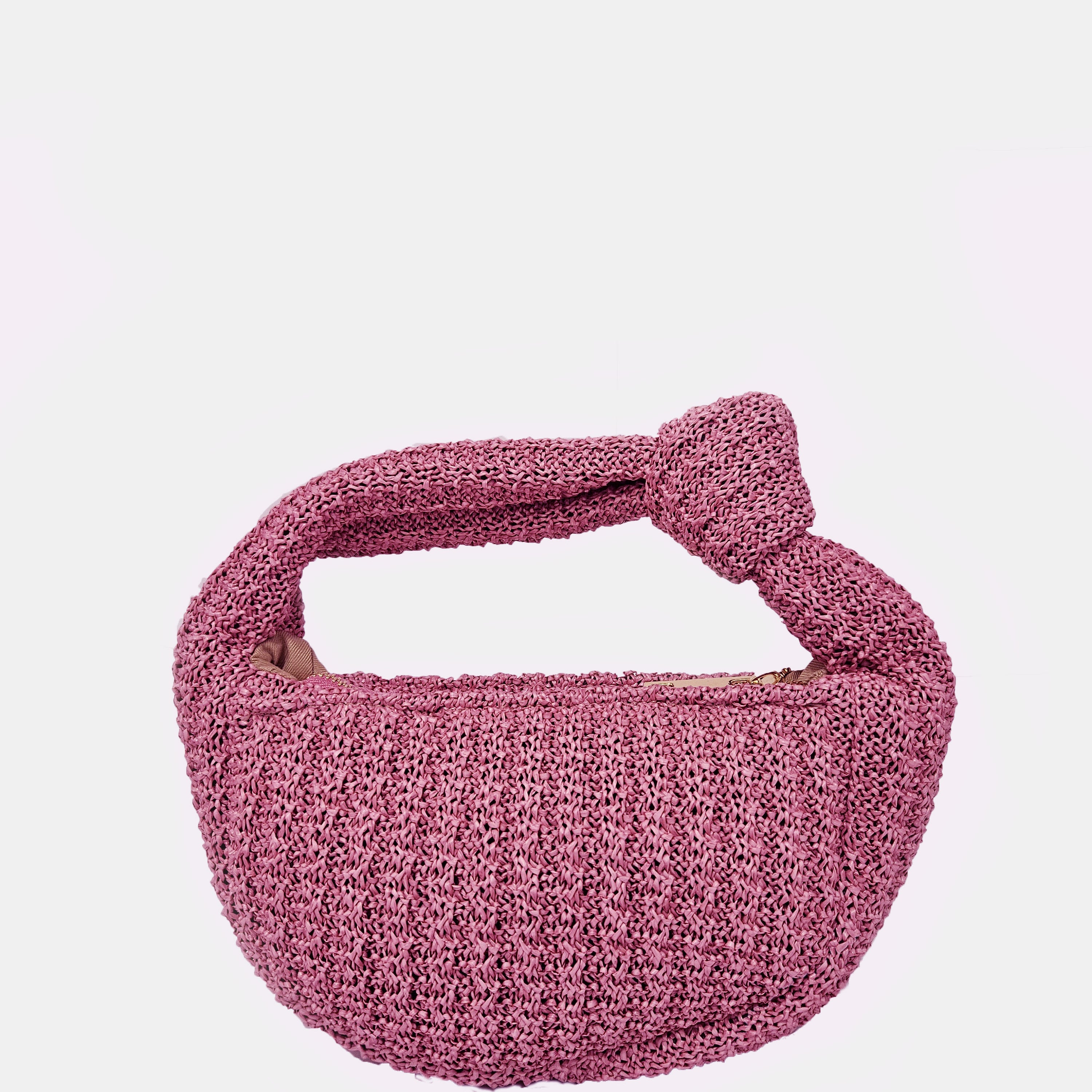 Bolso de mano Isabel Knit rosa