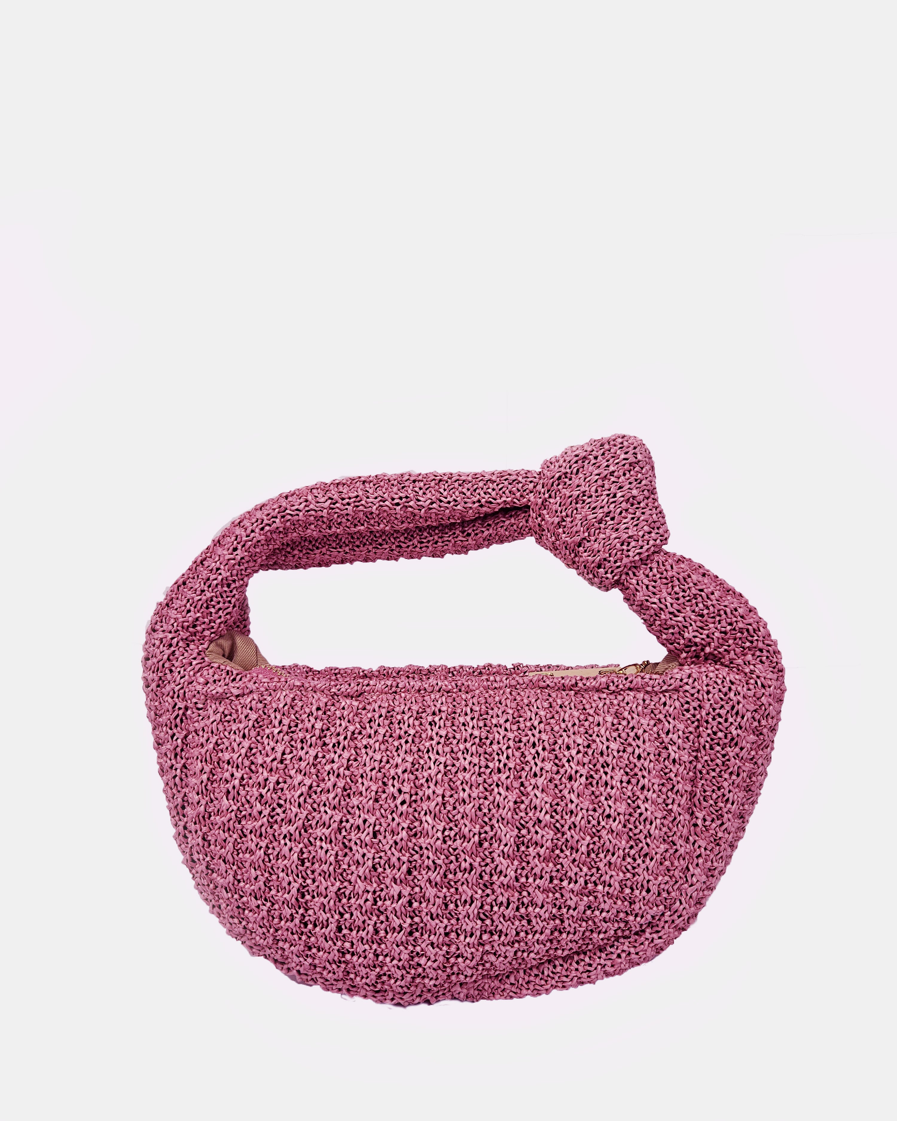 Bolso de mano Isabel Knit rosa
