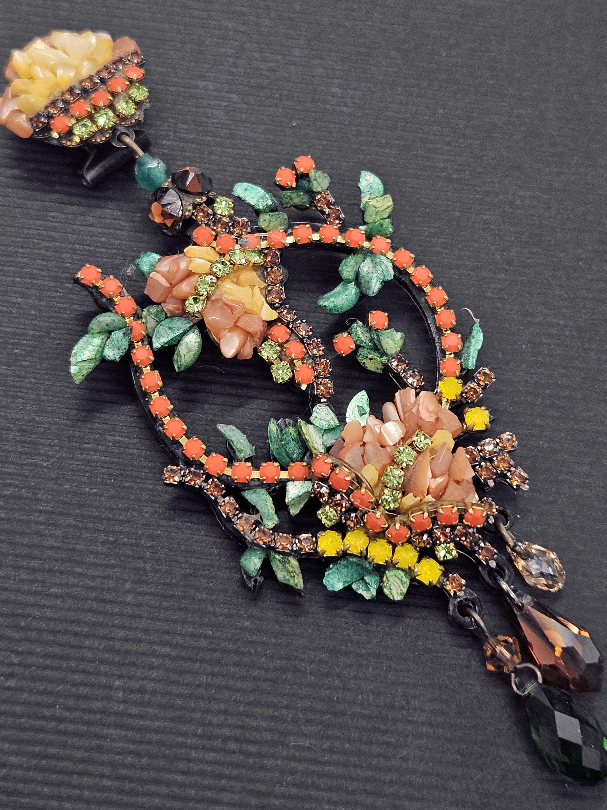 Pendientes nácar y strass