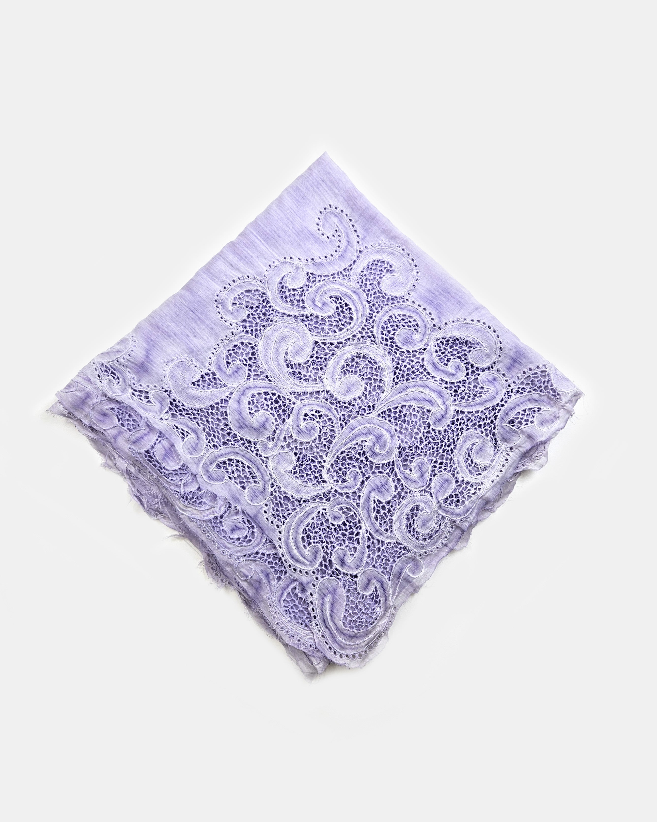 Pañuelo Scilly bordado malva