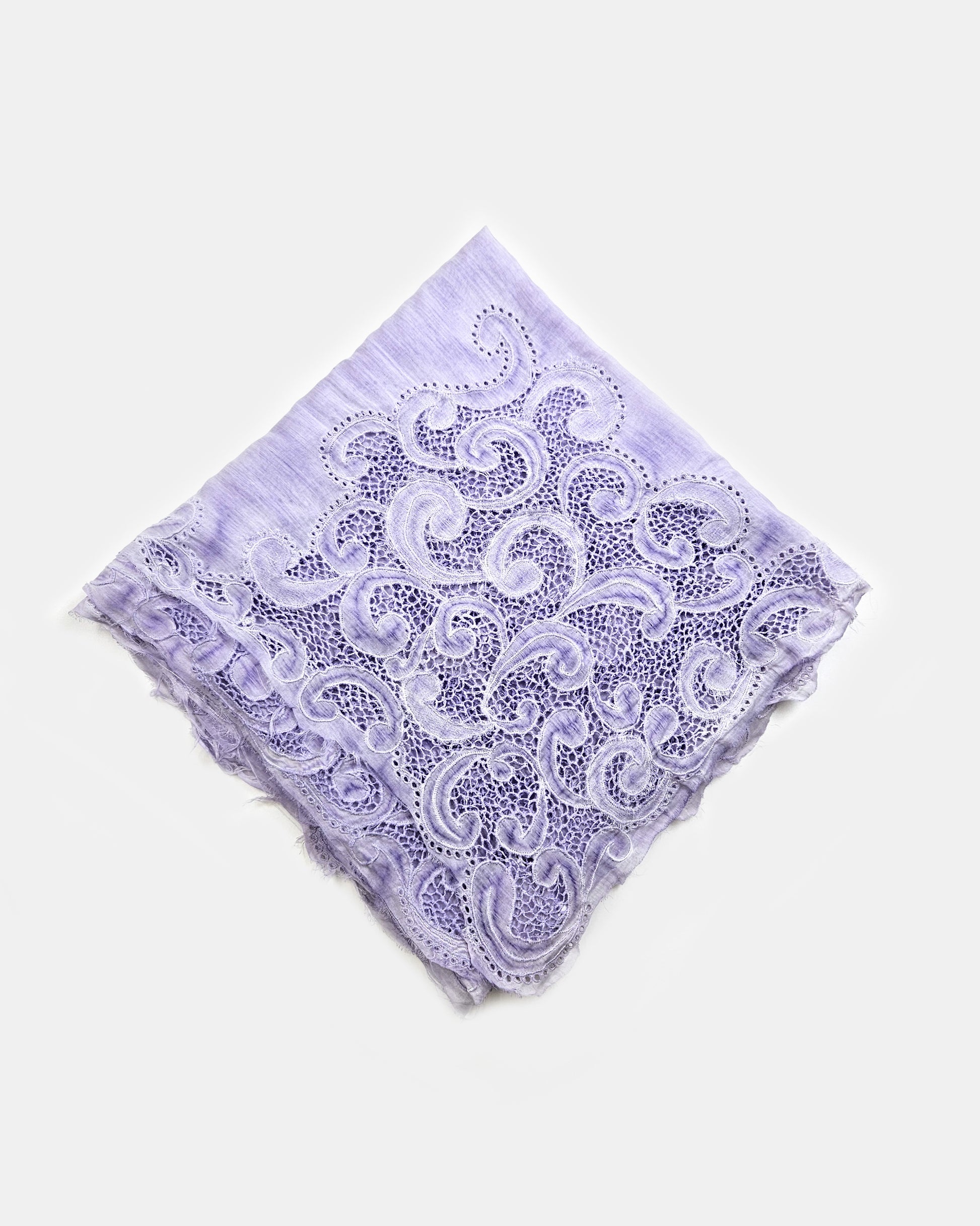 Pañuelo Scilly bordado malva