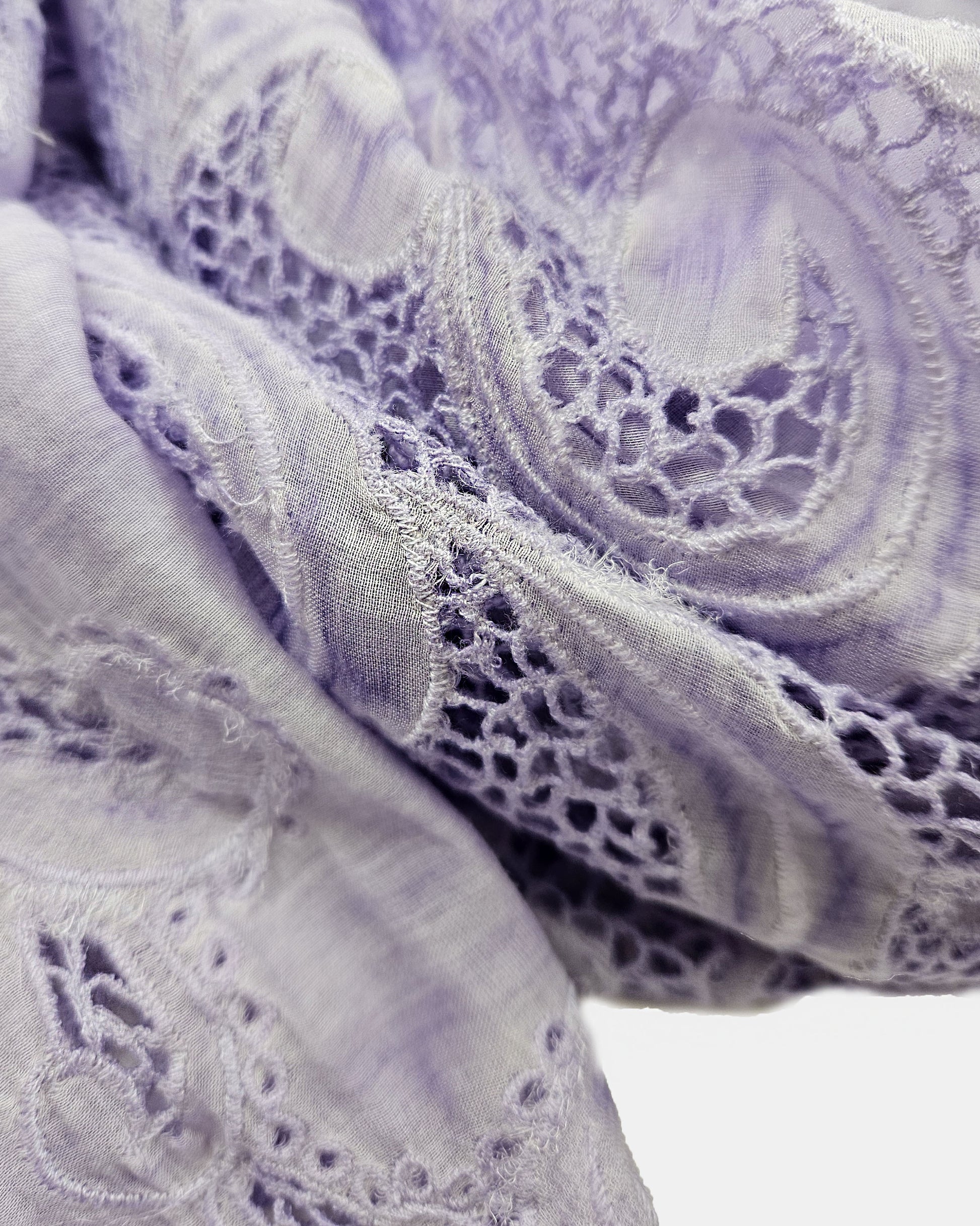 Pañuelo Scilly bordado malva