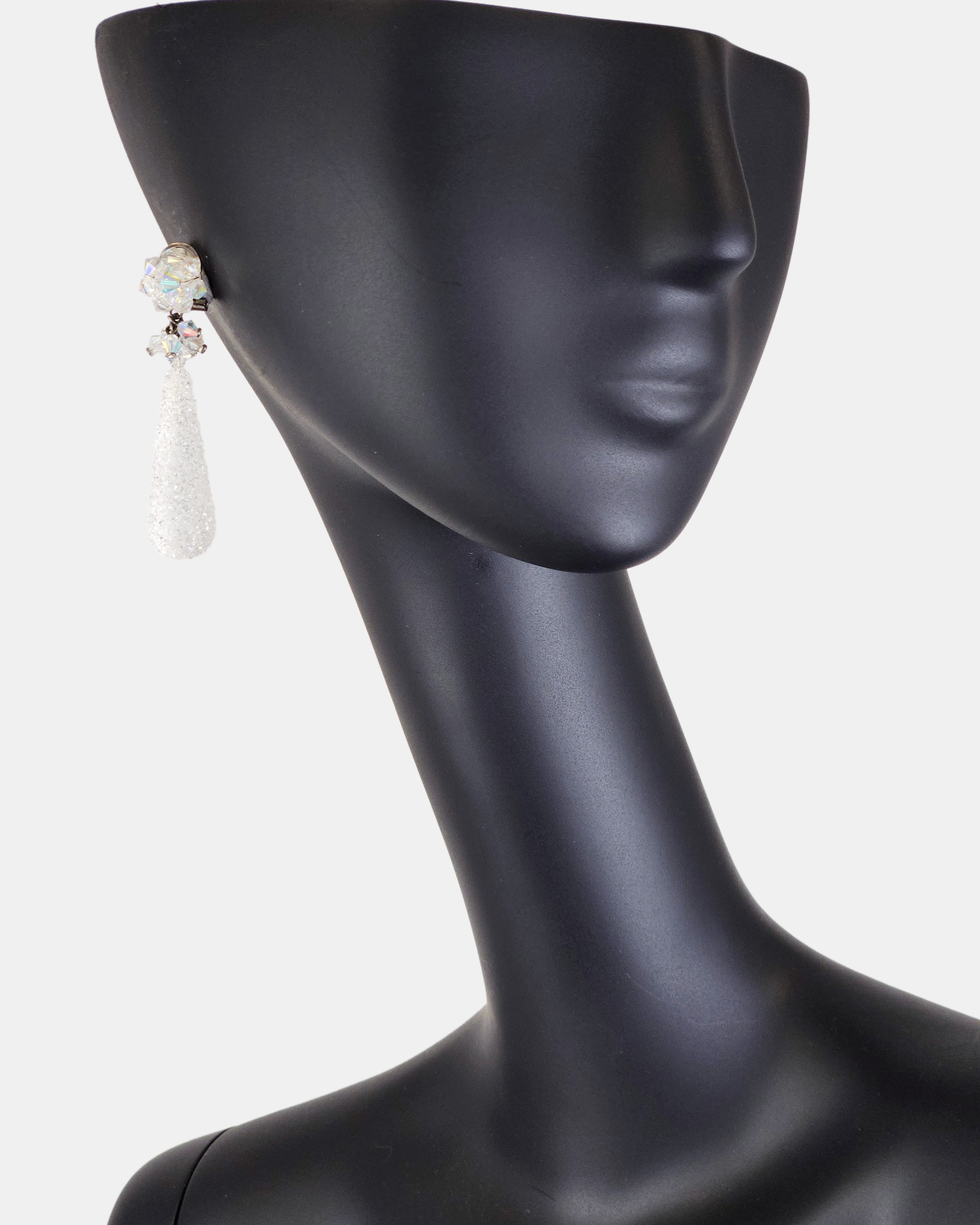 Pendientes lágrima glacé