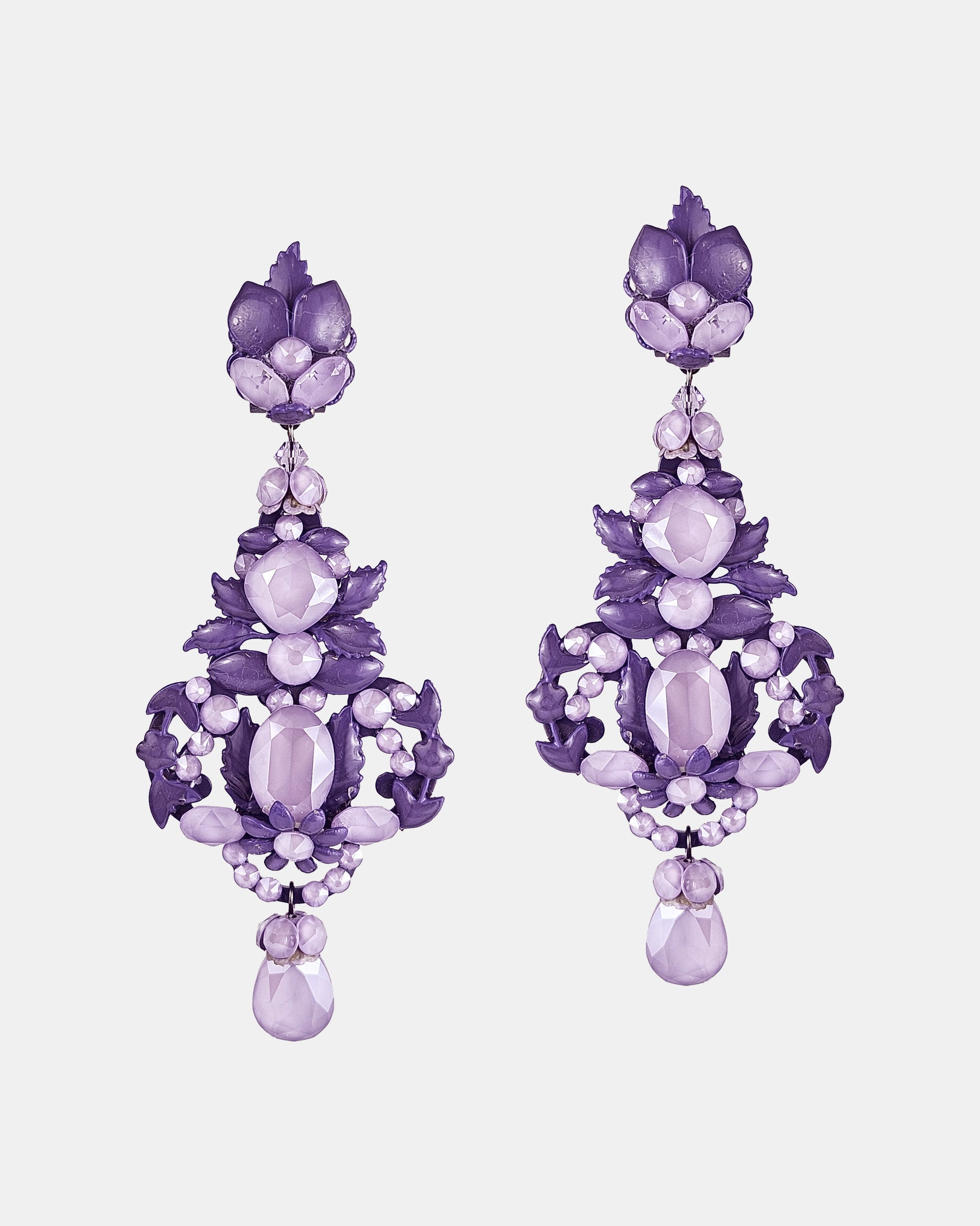 Purple enamel lacquer pendant 