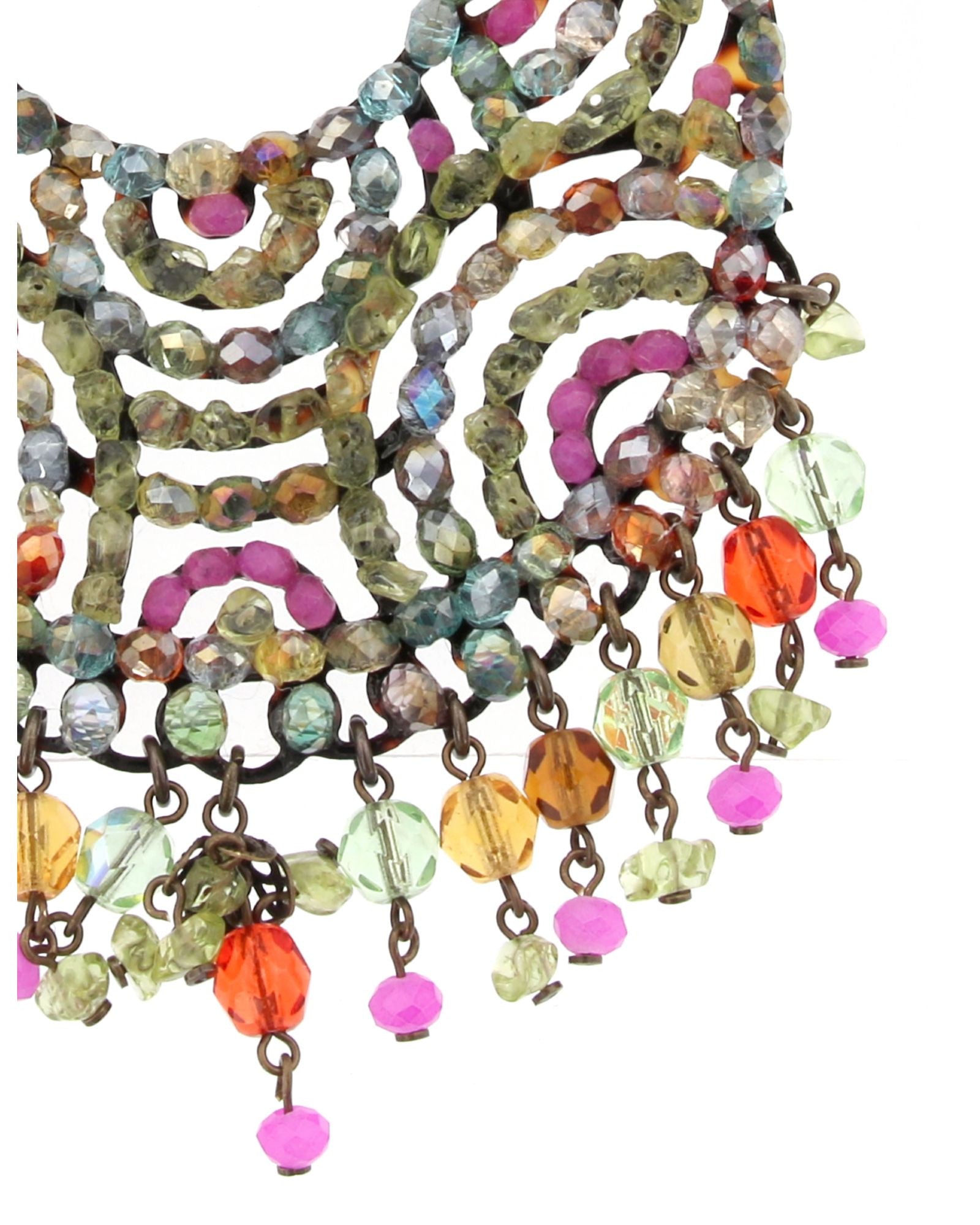 Pendientes Dublos de minerales multicolor