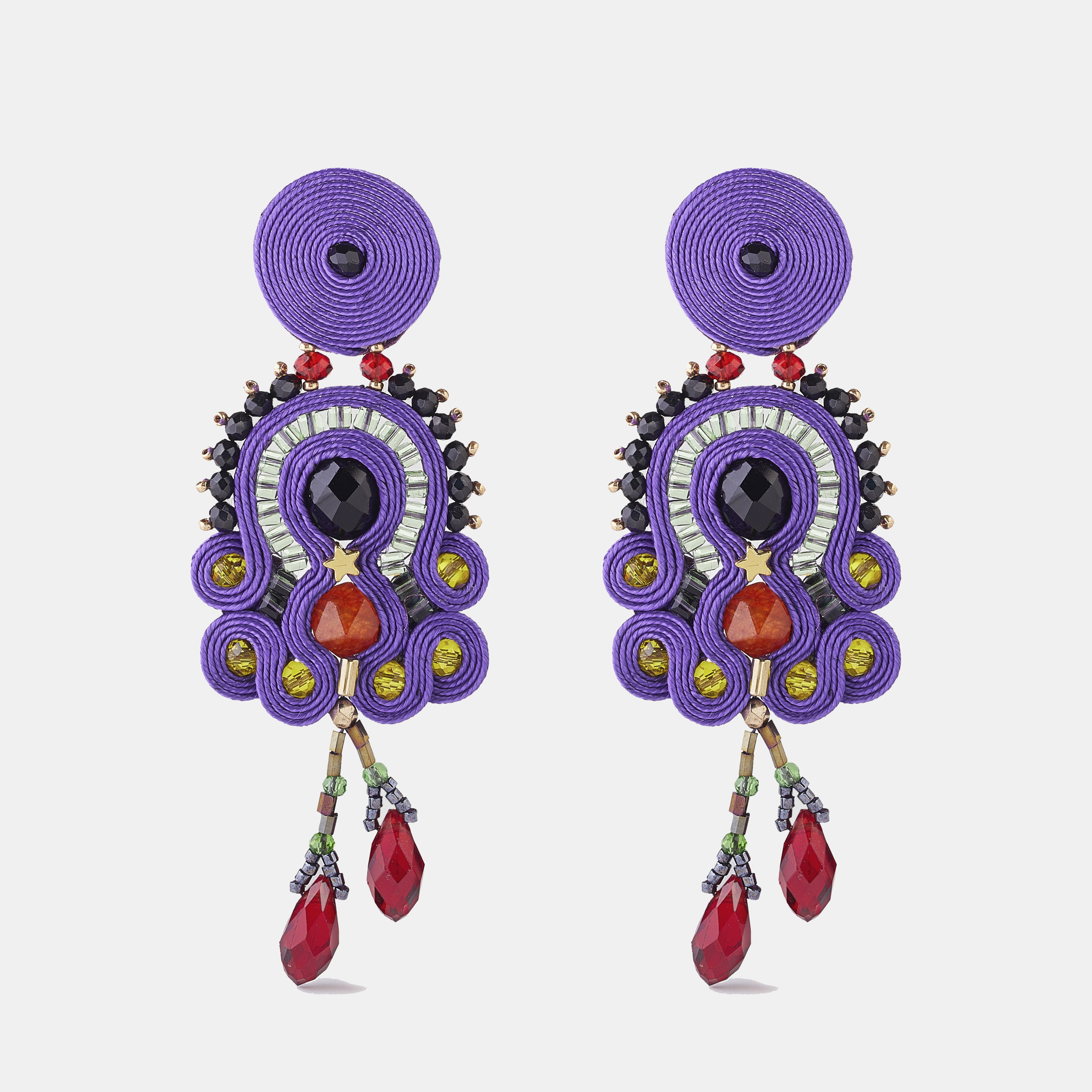 Pendiente Nicoletta Orchid