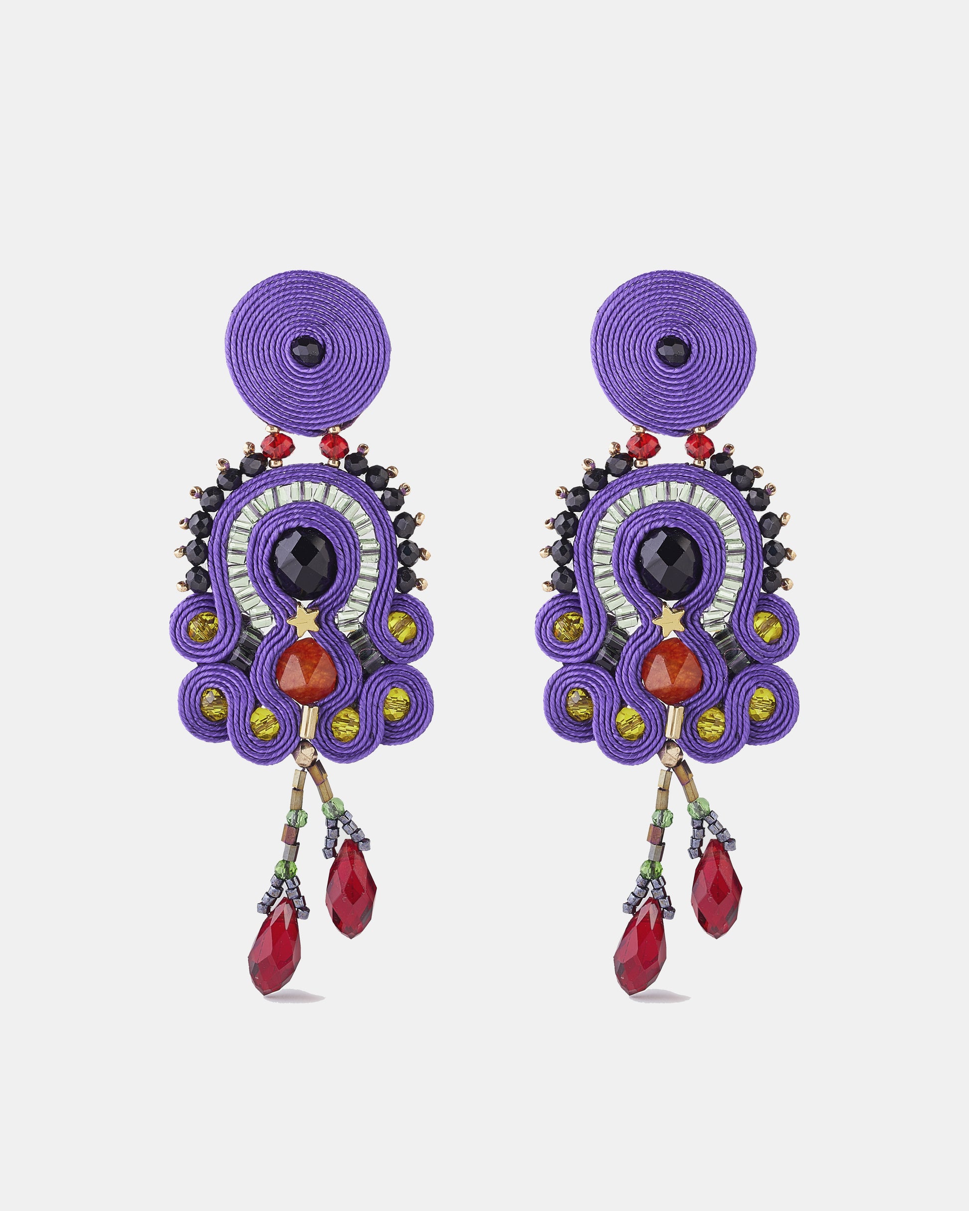 Pendiente Nicoletta Orchid