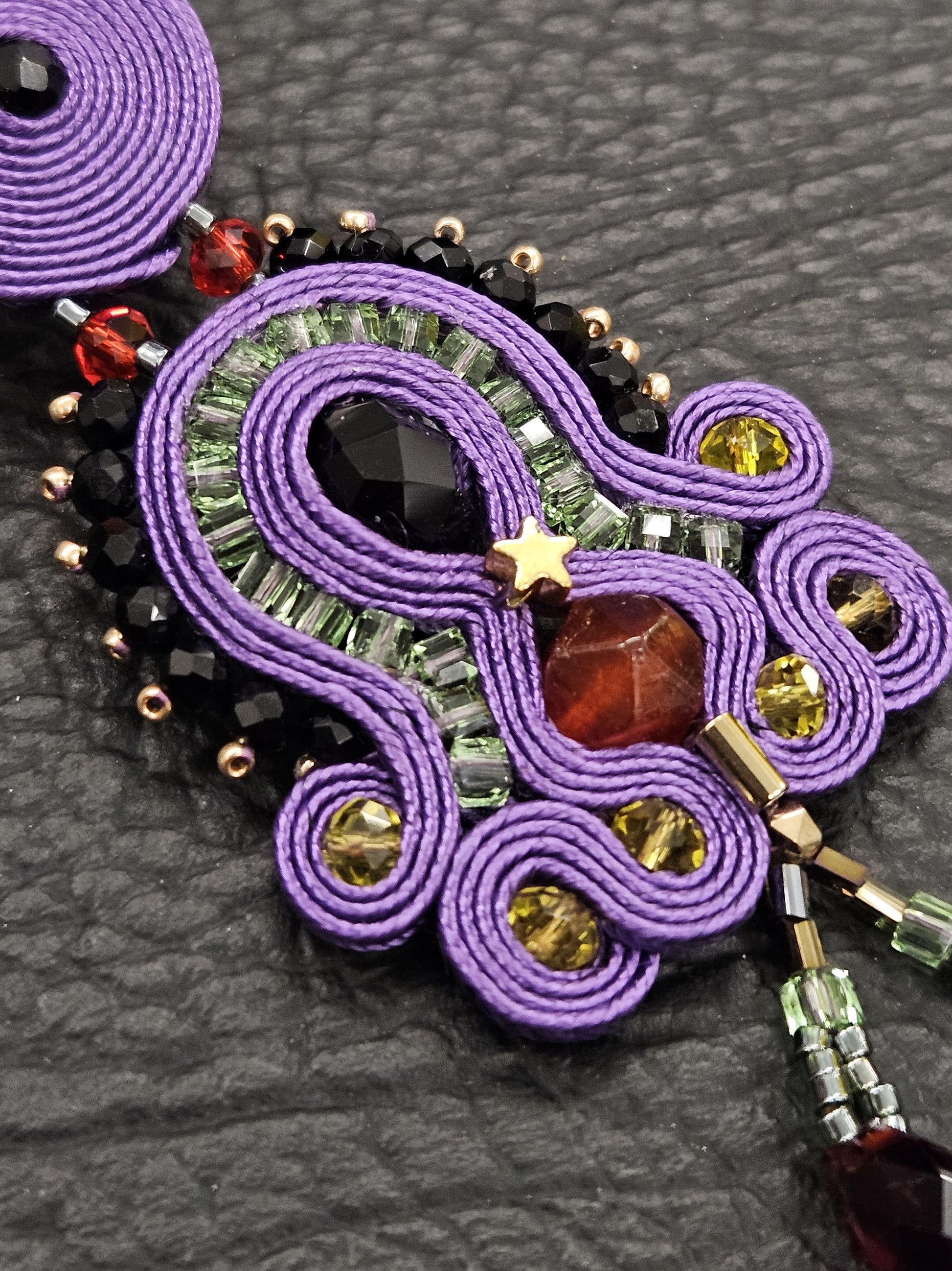 Pendiente Nicoletta Orchid