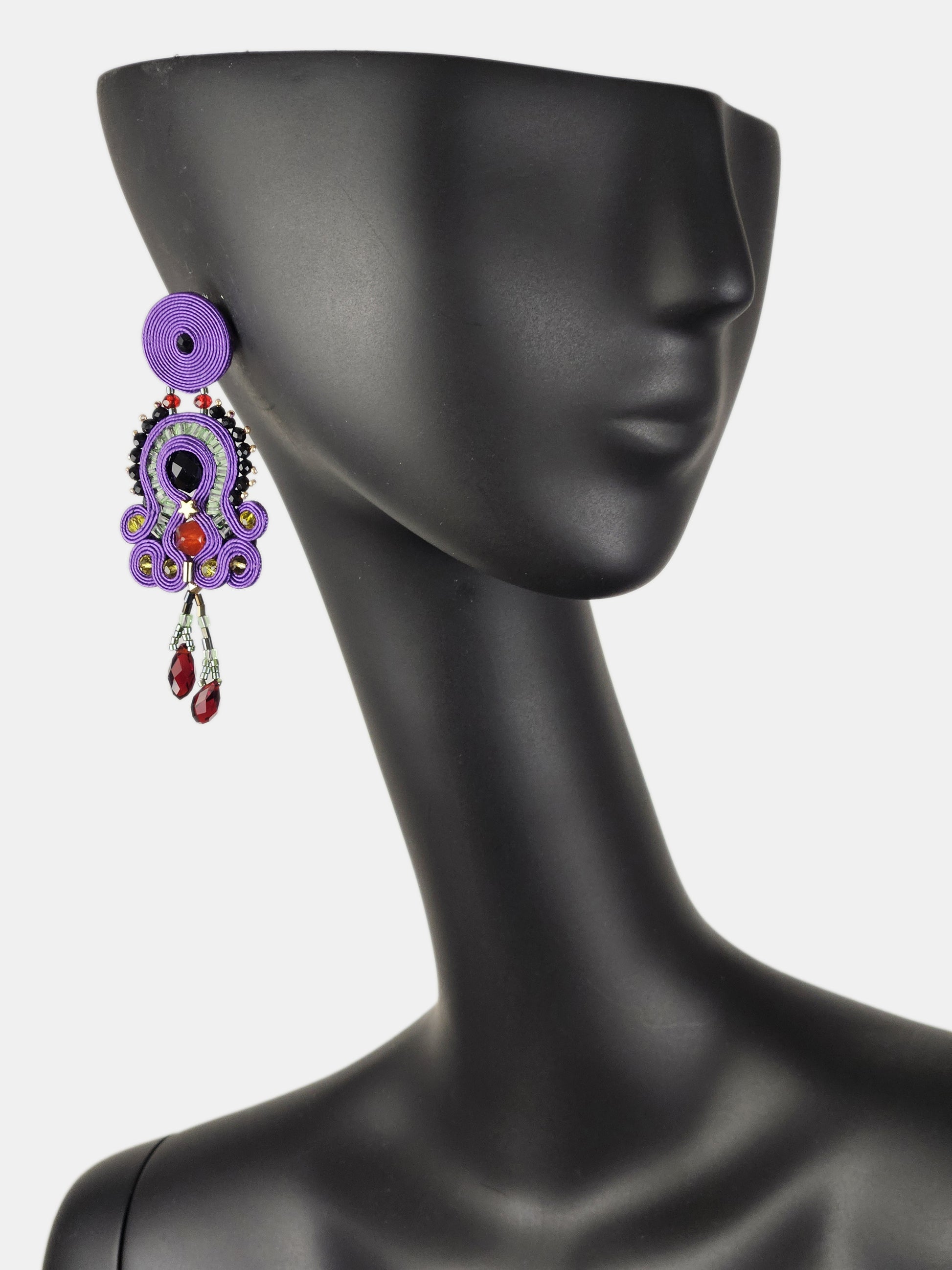 Pendiente Nicoletta Orchid