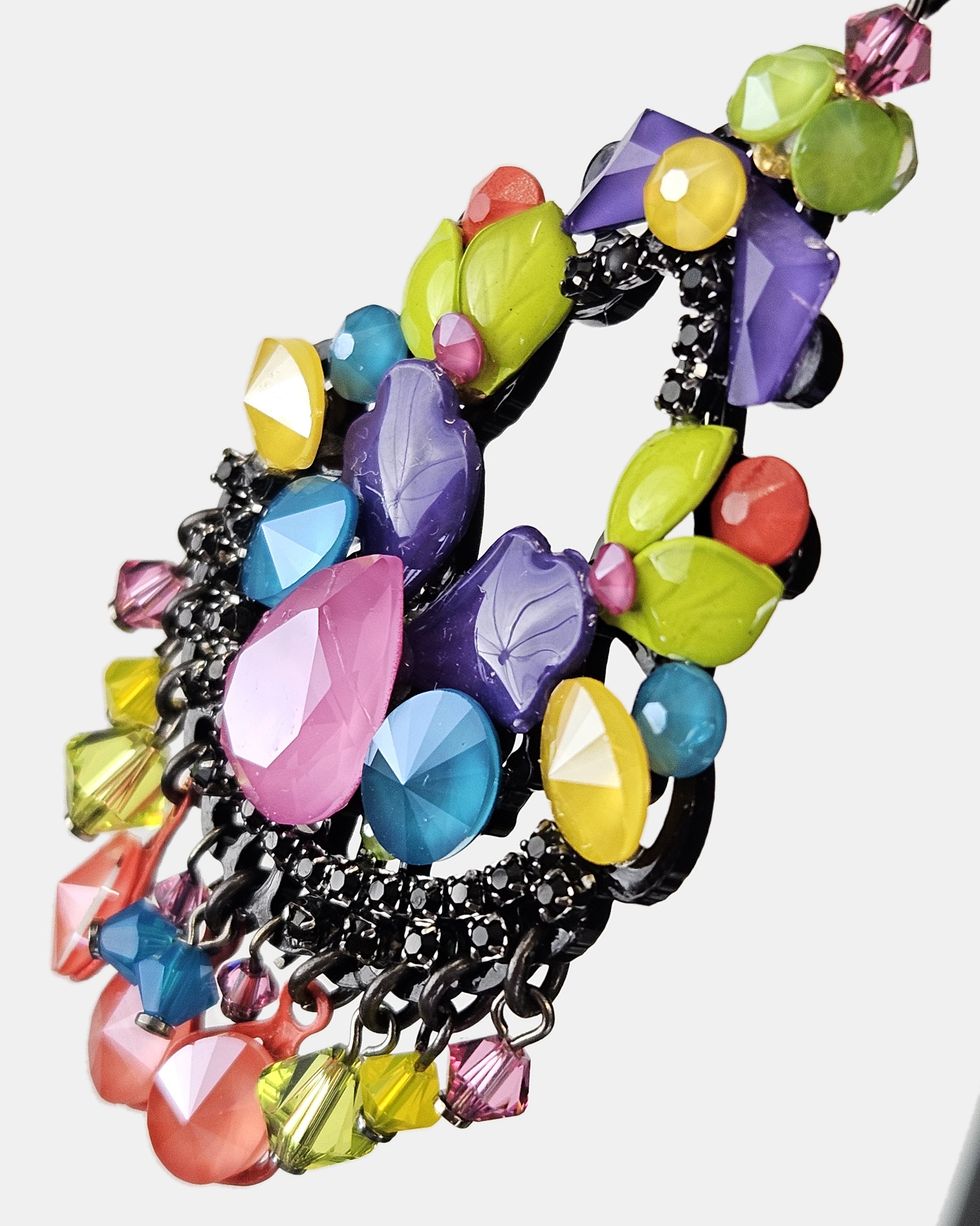 Dublos Swarovski multicolor earrings 