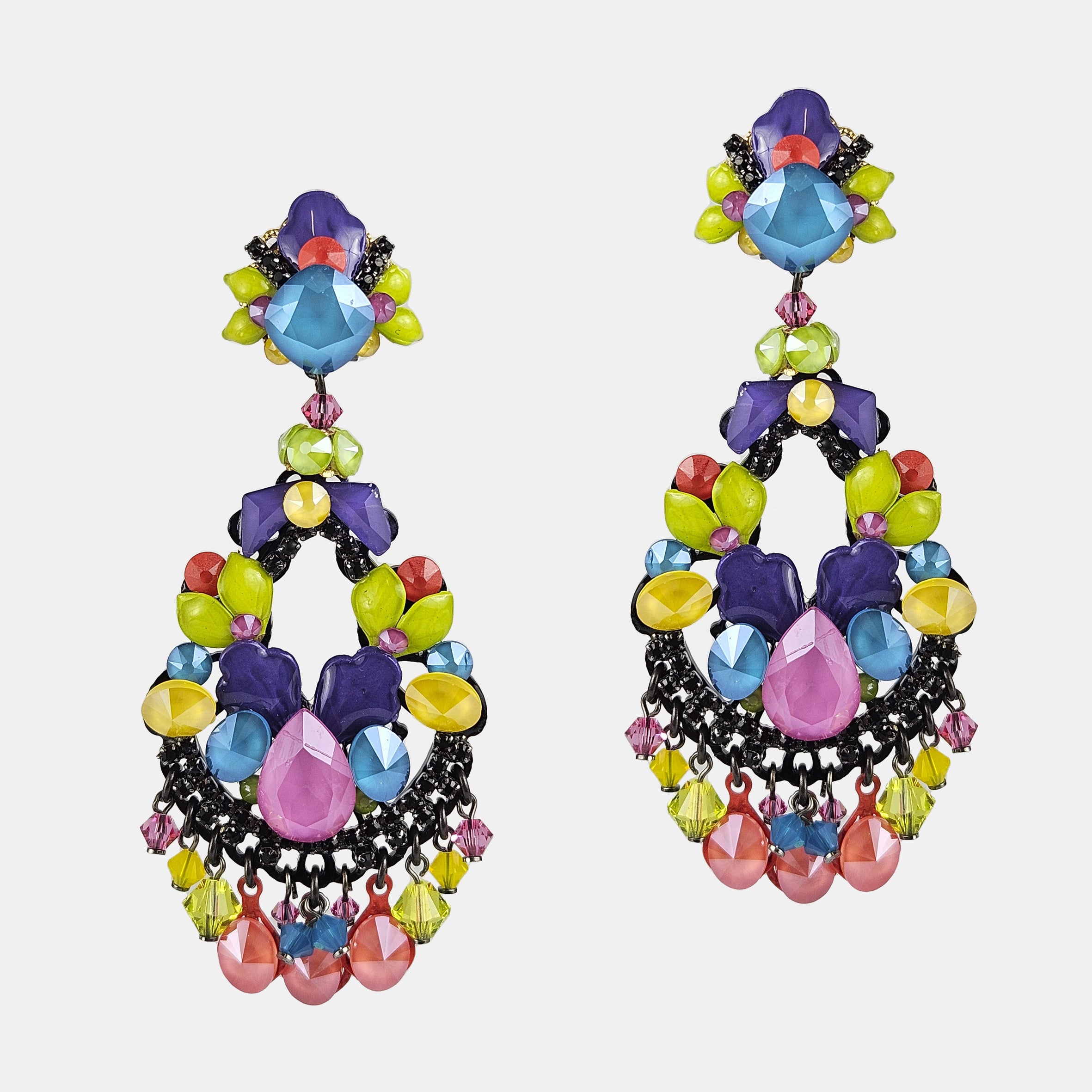 Dublos Swarovski multicolor earrings 