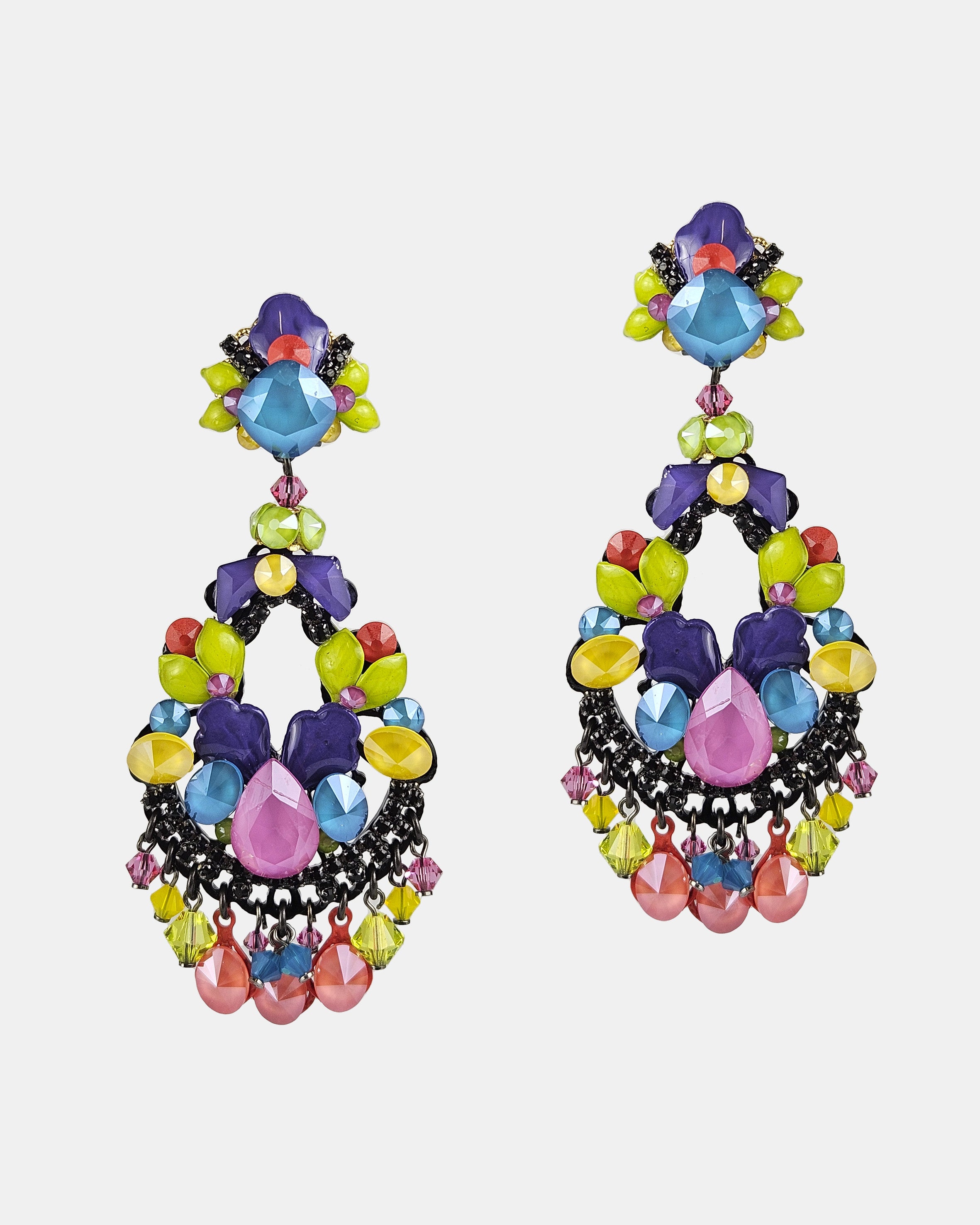 Dublos Swarovski multicolor earrings 