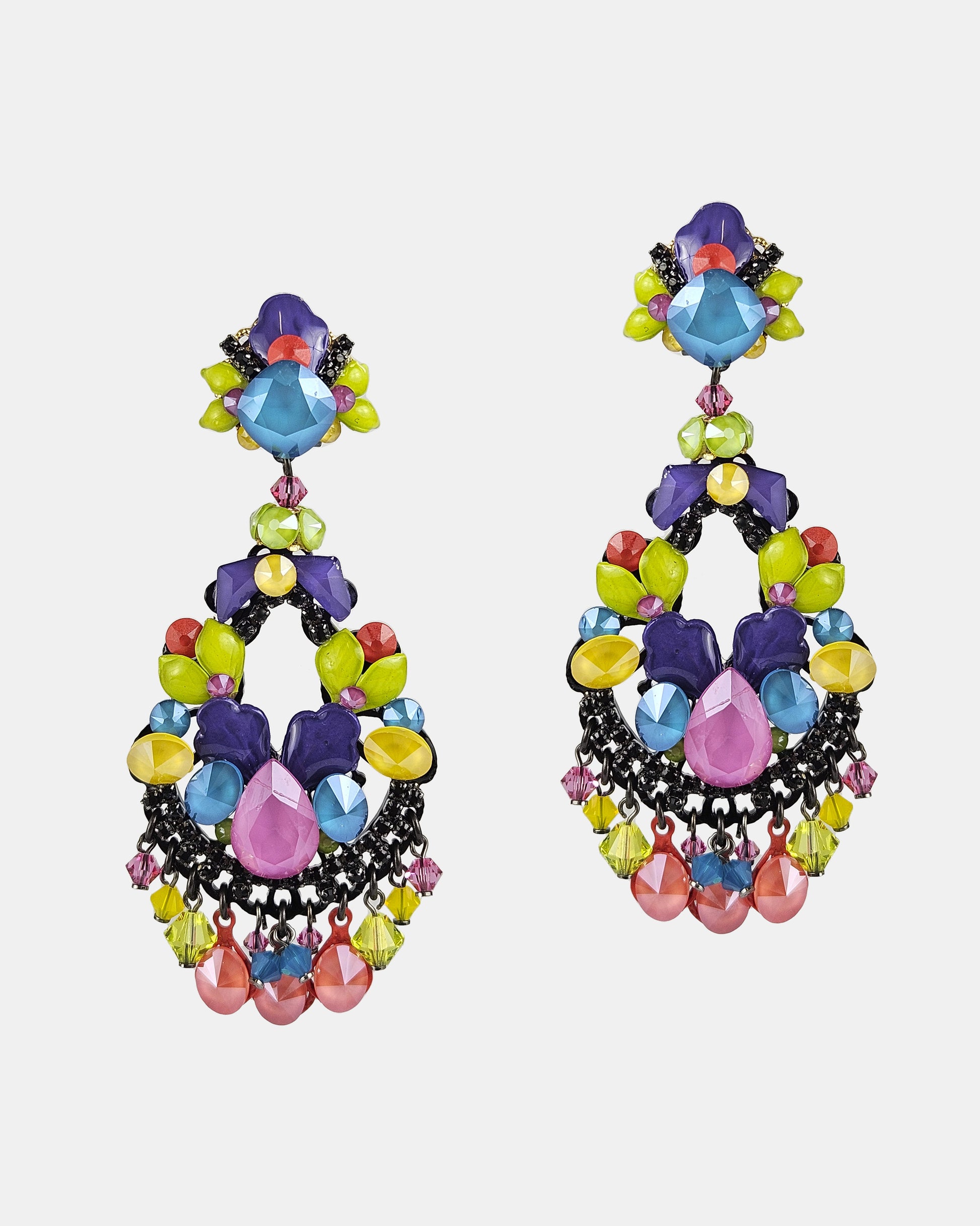 Dublos Swarovski multicolor earrings 