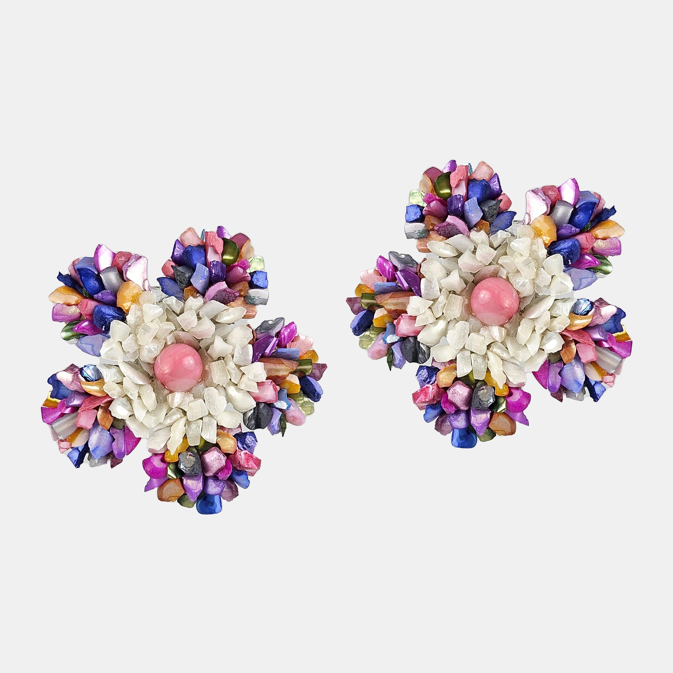 Pendientes Flor nácar Dublos