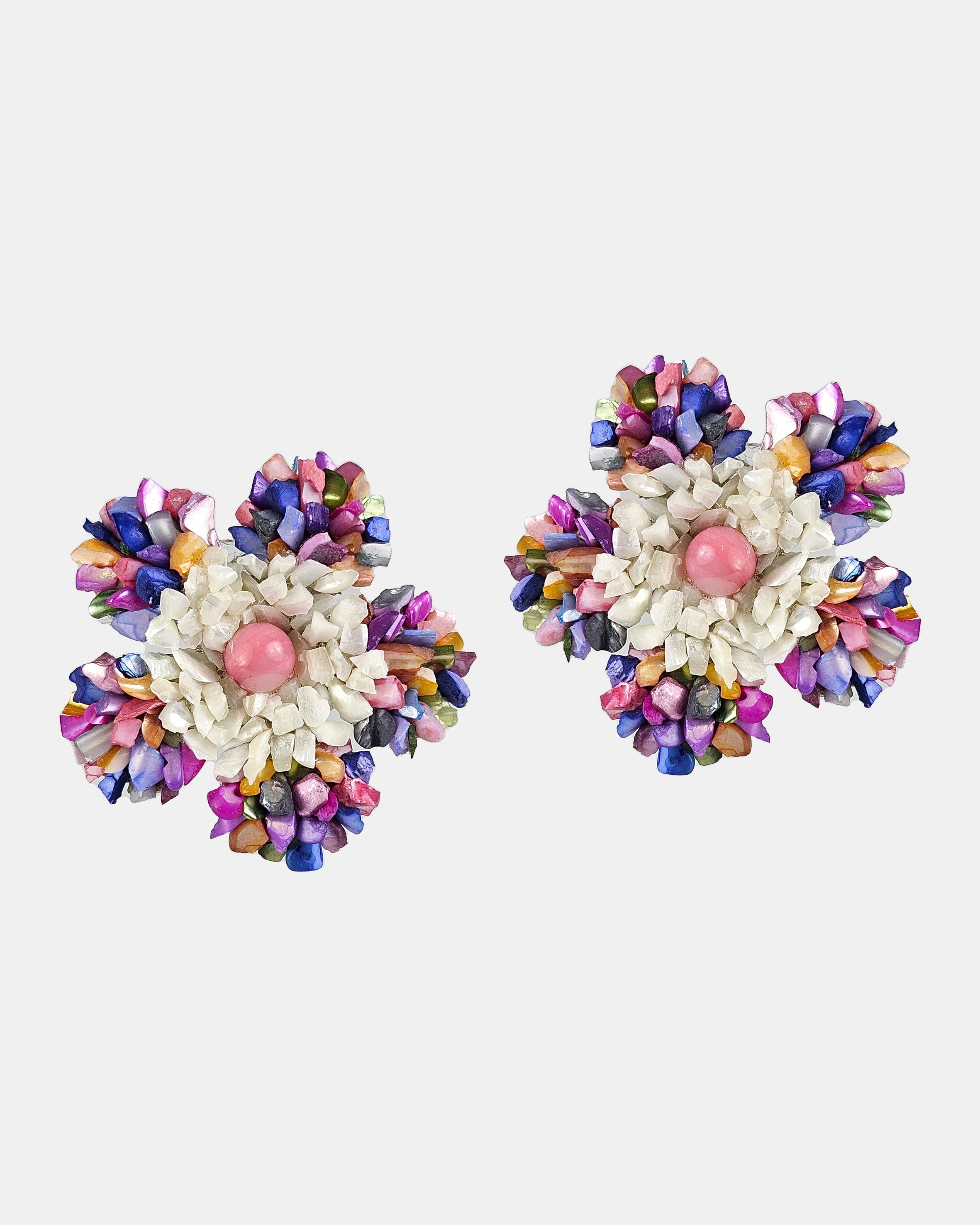 Pendientes Flor nácar Dublos